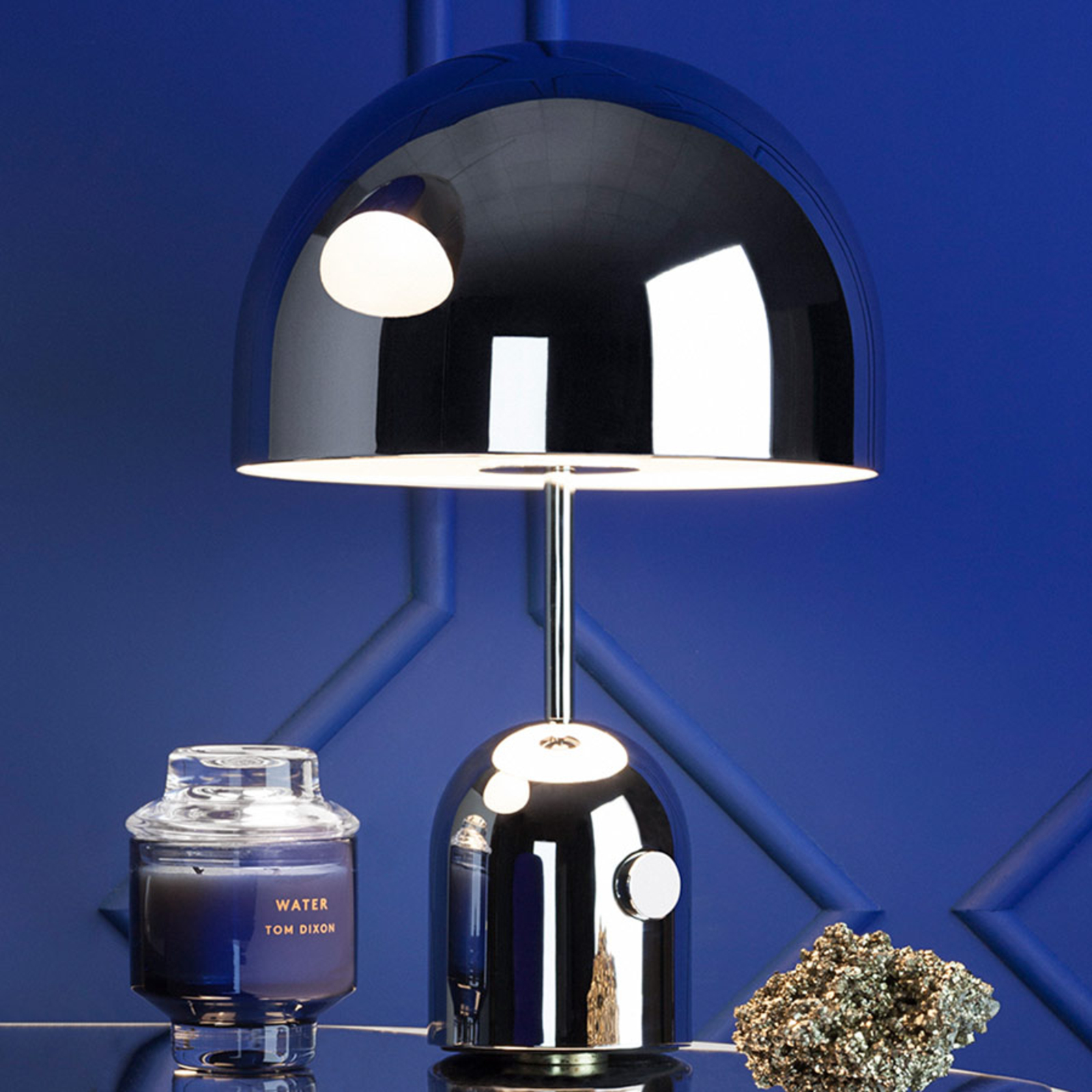 Tom Dixon Bell Table designová stolní lampa, chrom