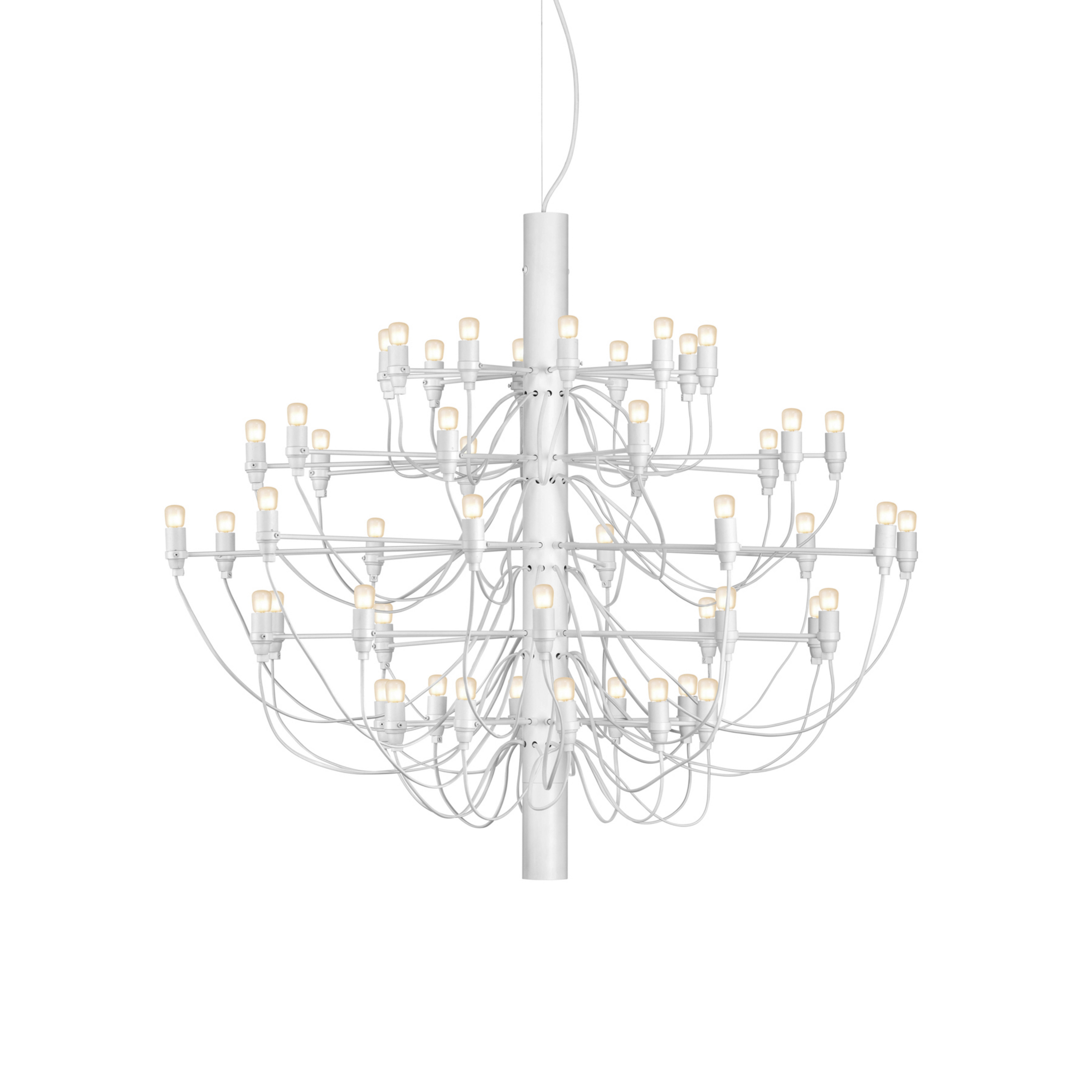 2097/50 C Pendelleuchte w/Frosted Bulbs Matte White - Flos