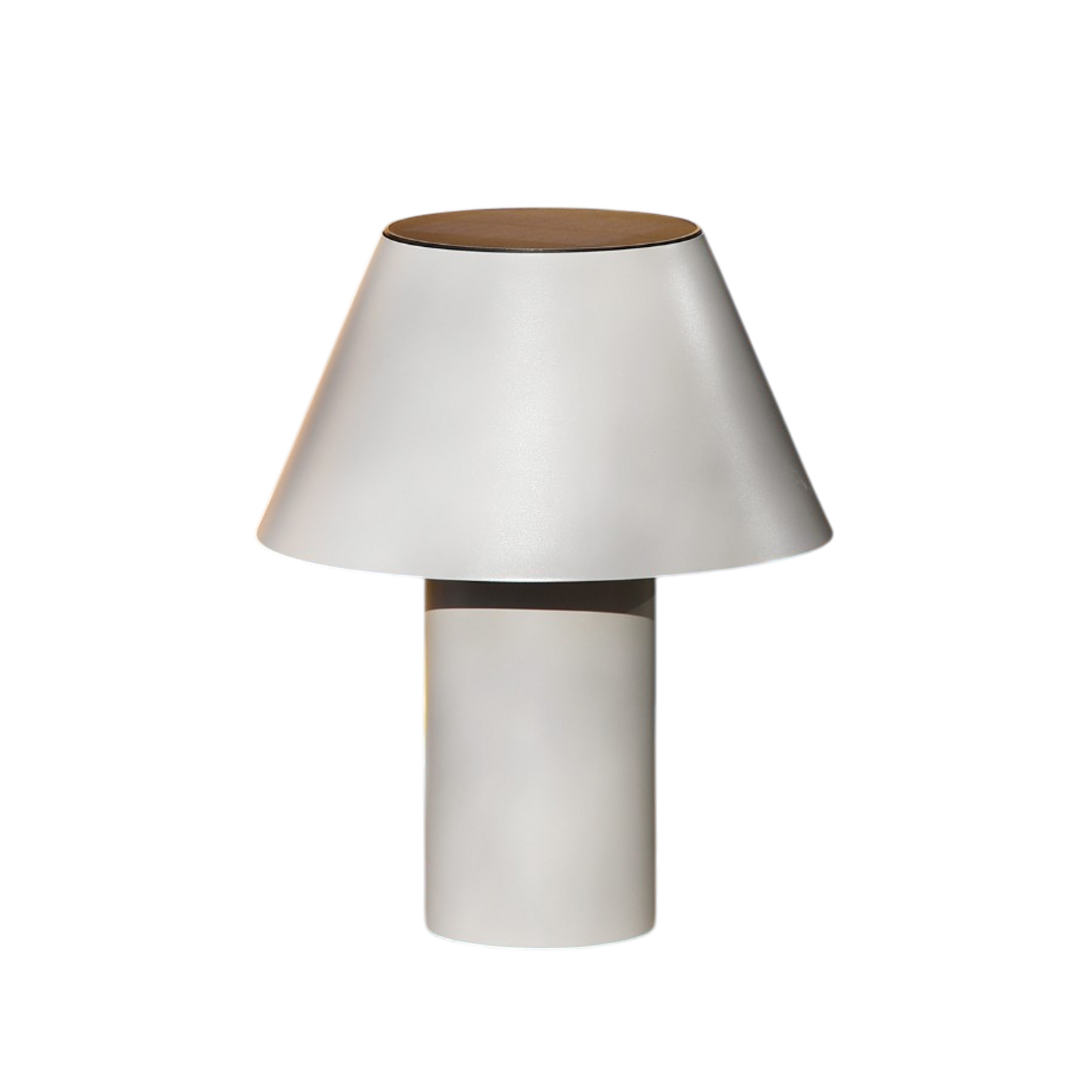 Lampada LED da tavolo solare Vivo, grigia, IP44, altezza 30 cm, dimmerabile