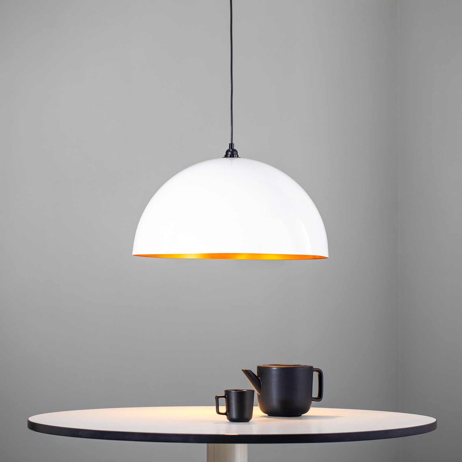 Pendant light Berceste 236-S Ø60cm white/gold