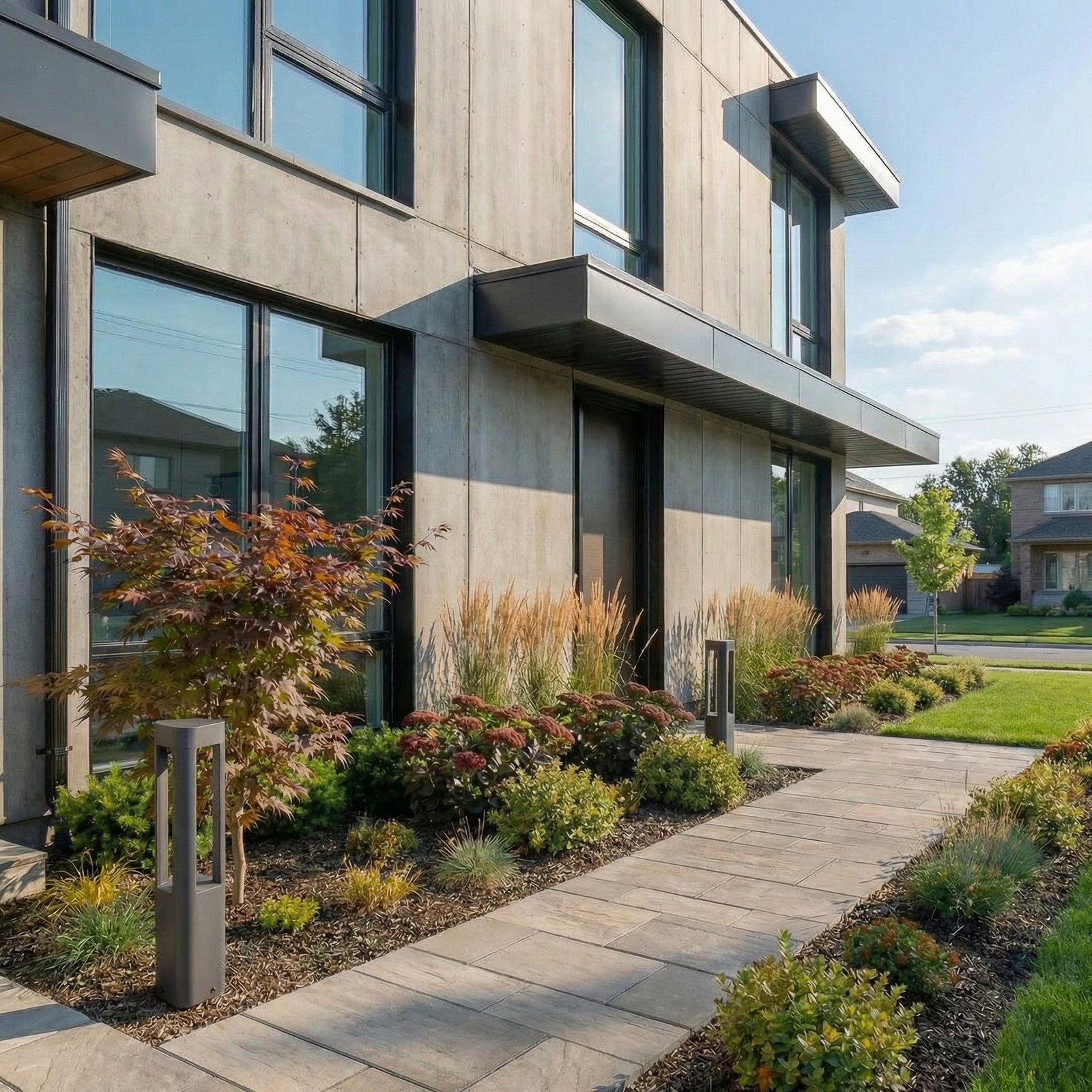 Lucande lampe pour socle LED Pirron,  50 cm, triangulaire, IP54