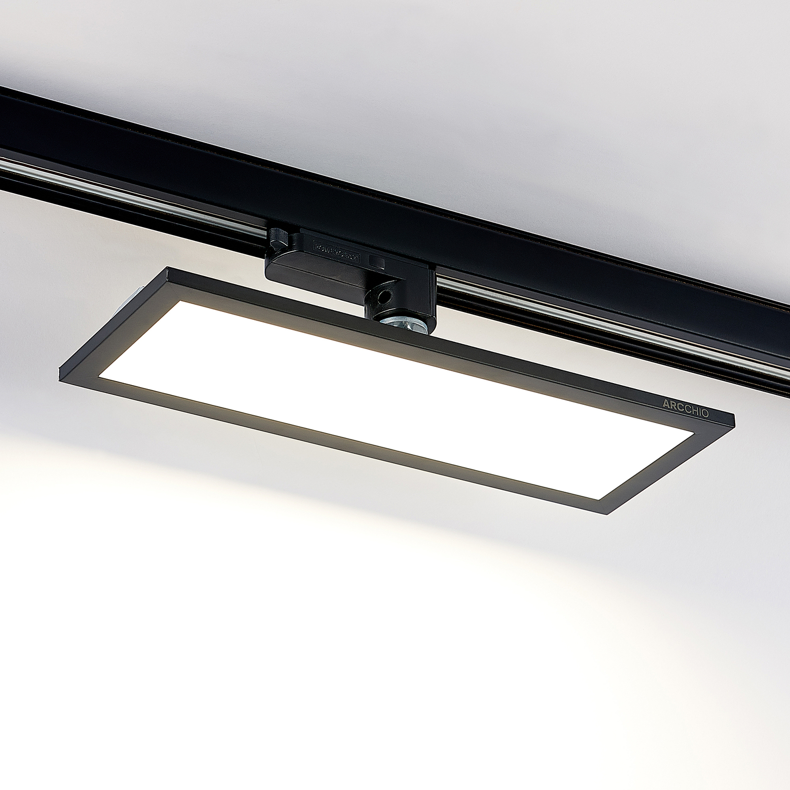 Arcchio Hairis 3-Phasen-LED-Panel, schwarz