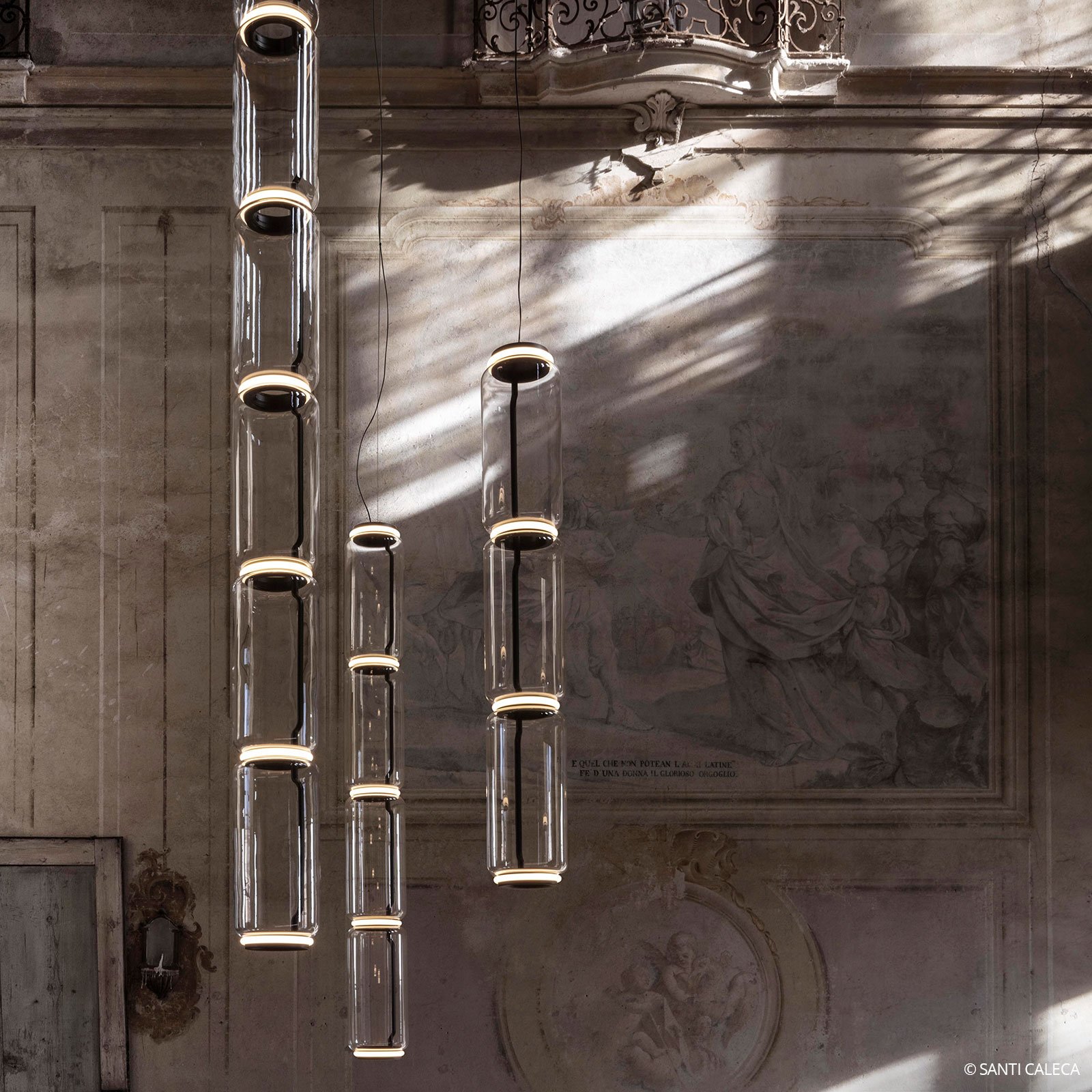 FLOS Noctambule LED hanging light high cylinders