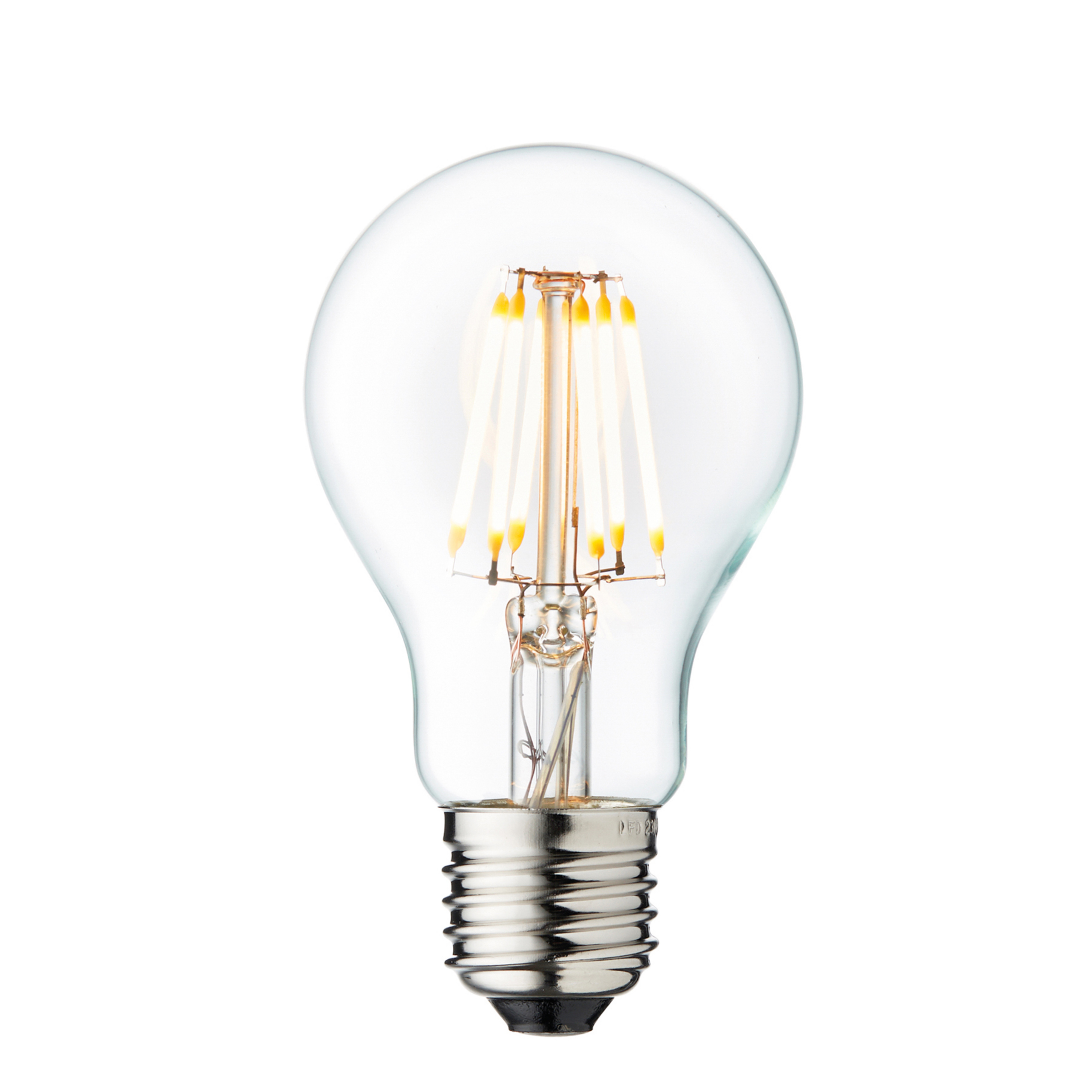 E27 LED bulb, Ø 6 cm, 5.15 W, 2,700 K, dimmable