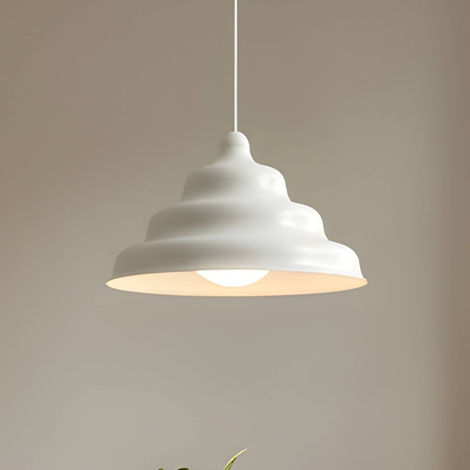 ALDEX Suspension Fala, blanche, Ø 23 cm, verre