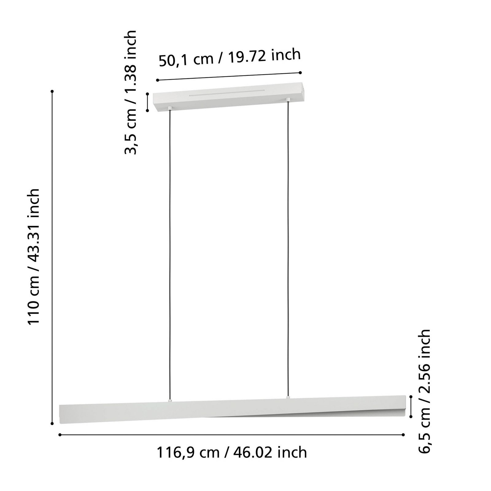 EGLO connect Smart LED pakabinamas šviestuvas Bolognano-Z, pilkos spalvos