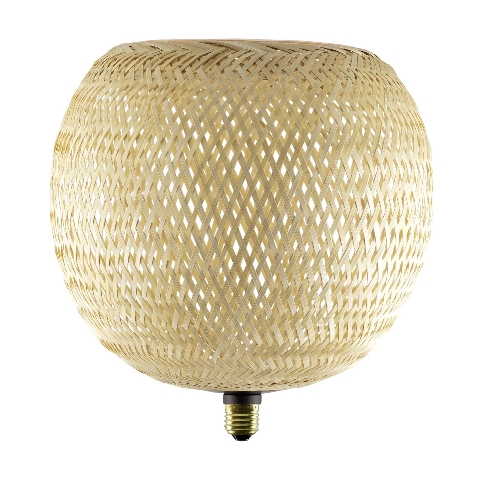 SEGULA LED Floating Bambus natur G300 E27 5W 2.200 K dim.