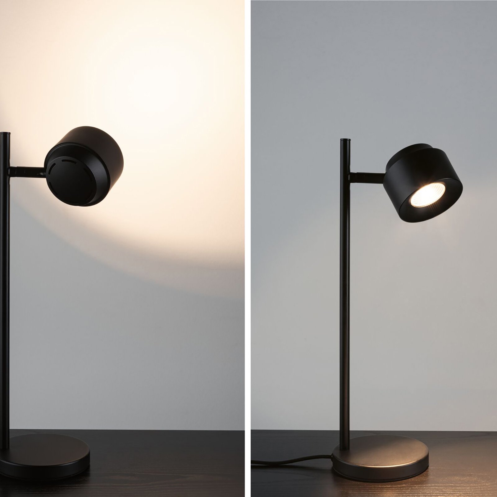 Puric Pane Lámpara de Sobremesa L Zigbee Dim. Negro - Paulmann