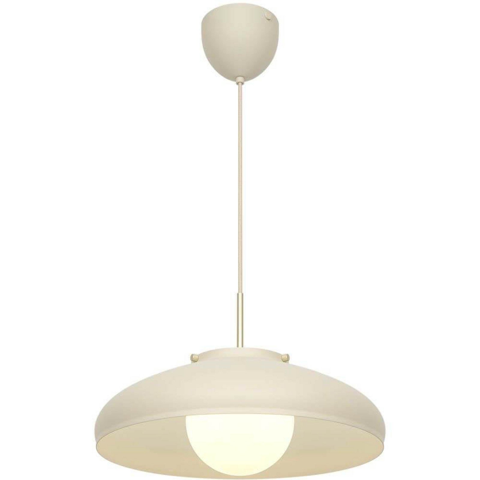 DFTP by Nordlux Lampă suspendată Latif culoare bej Ø 40 cm alamă - Camera de zi / sufragerie - Scandinavă - bej alb