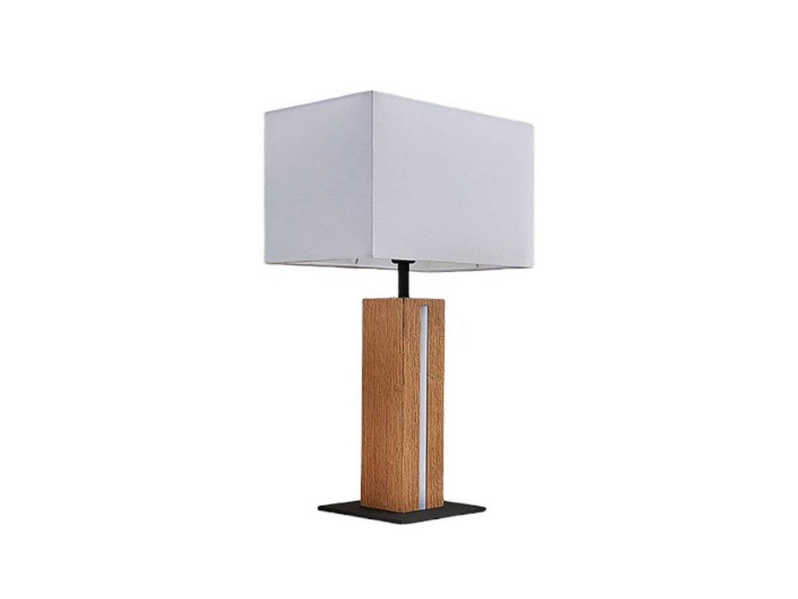 Garry Square Candeeiro de Mesa White/Wood - Lindby