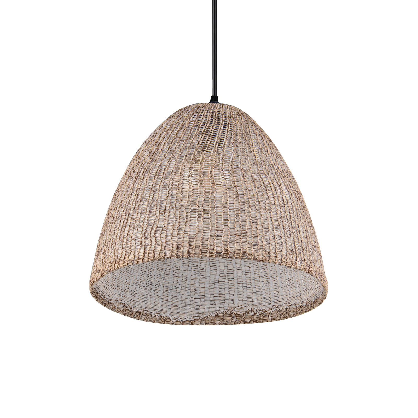 Kibito lógó világítás, krém, Ø 32 cm, textil, E27