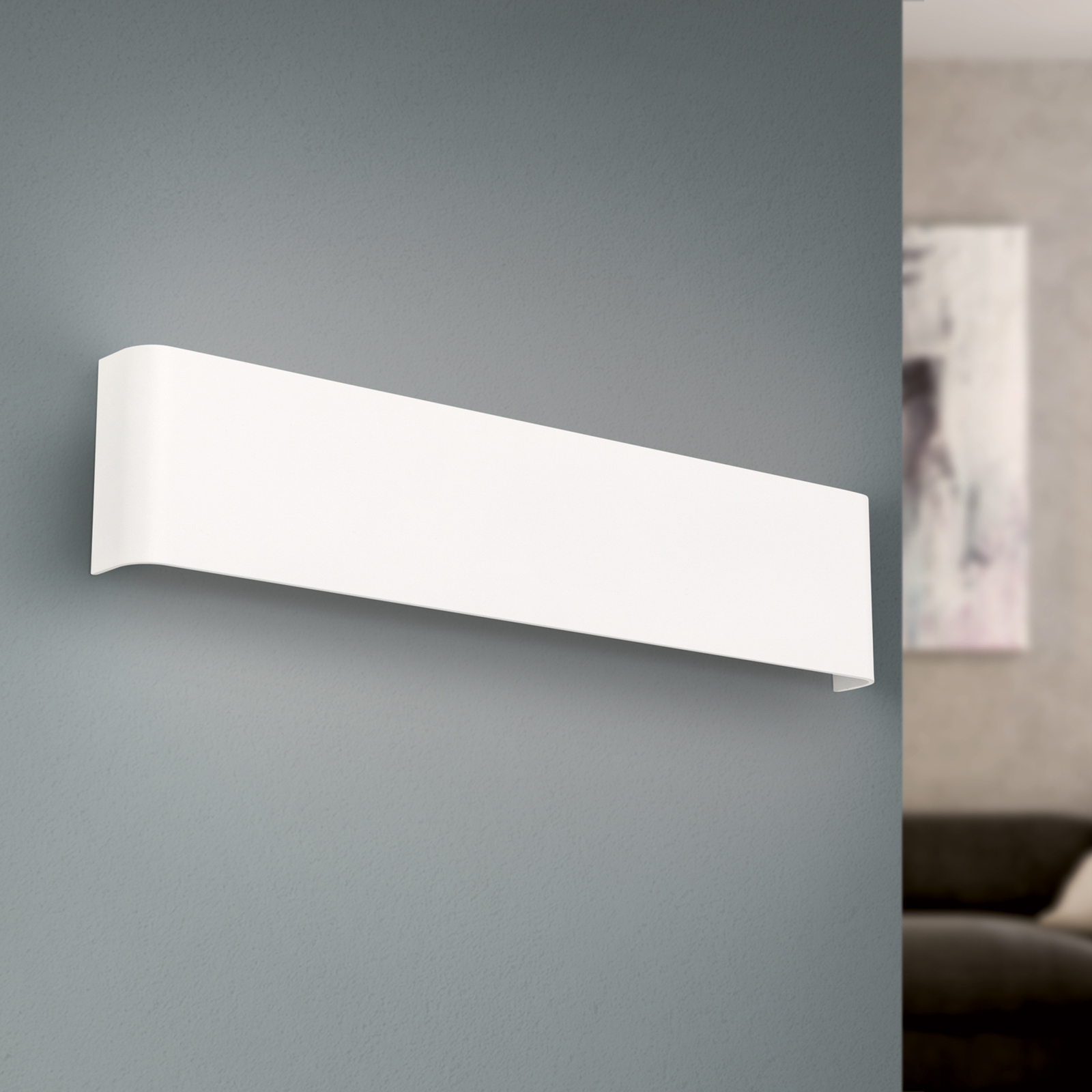 Accent LED wall light with up/downlight, white