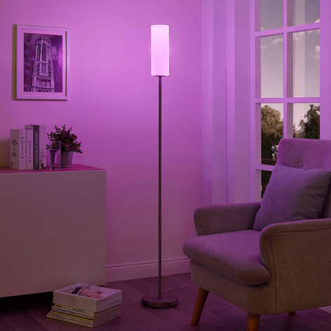 Lindby Smart lampadaire LED RVB Felice, appli