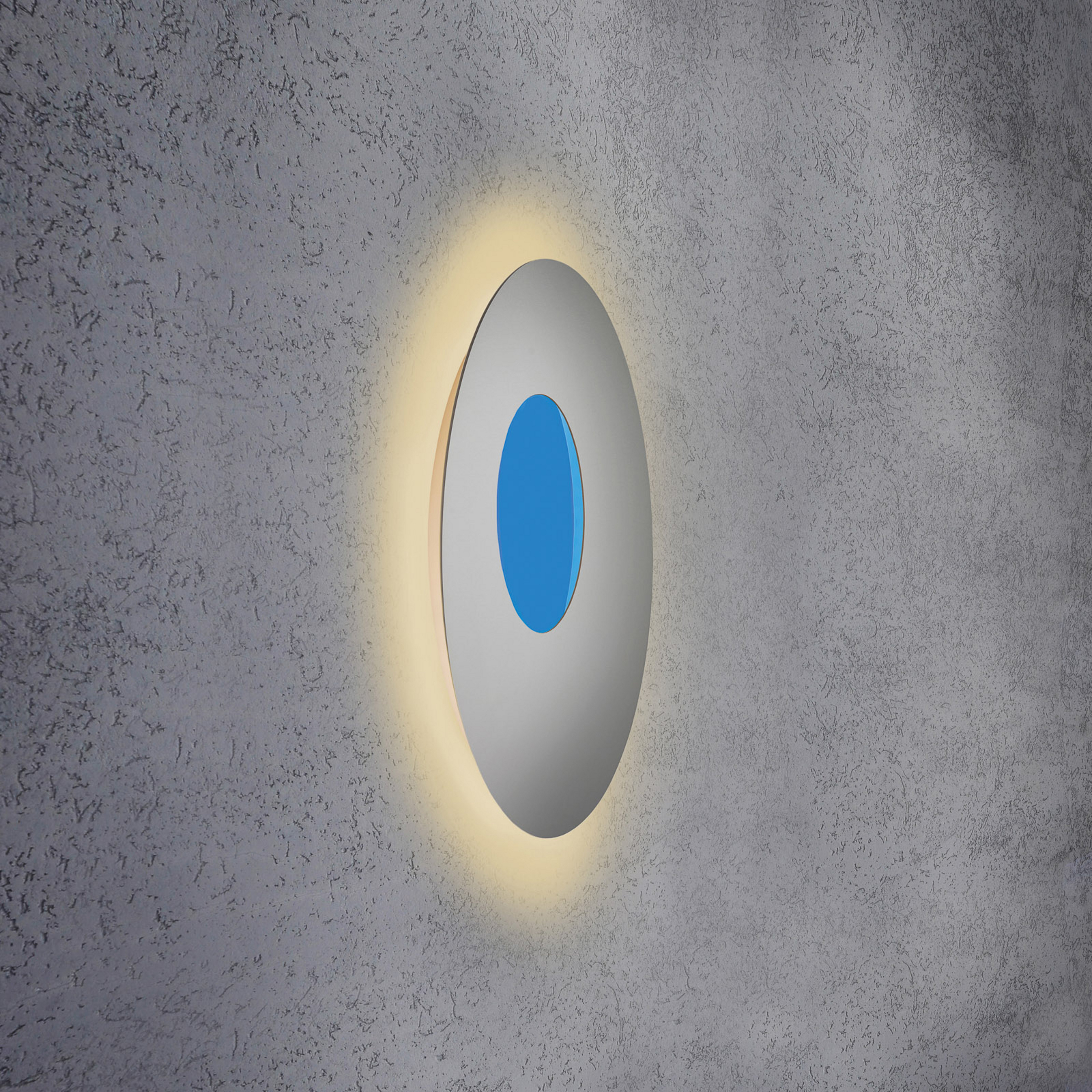 Escale Blade Open LED-Wandlampe RGBW silber