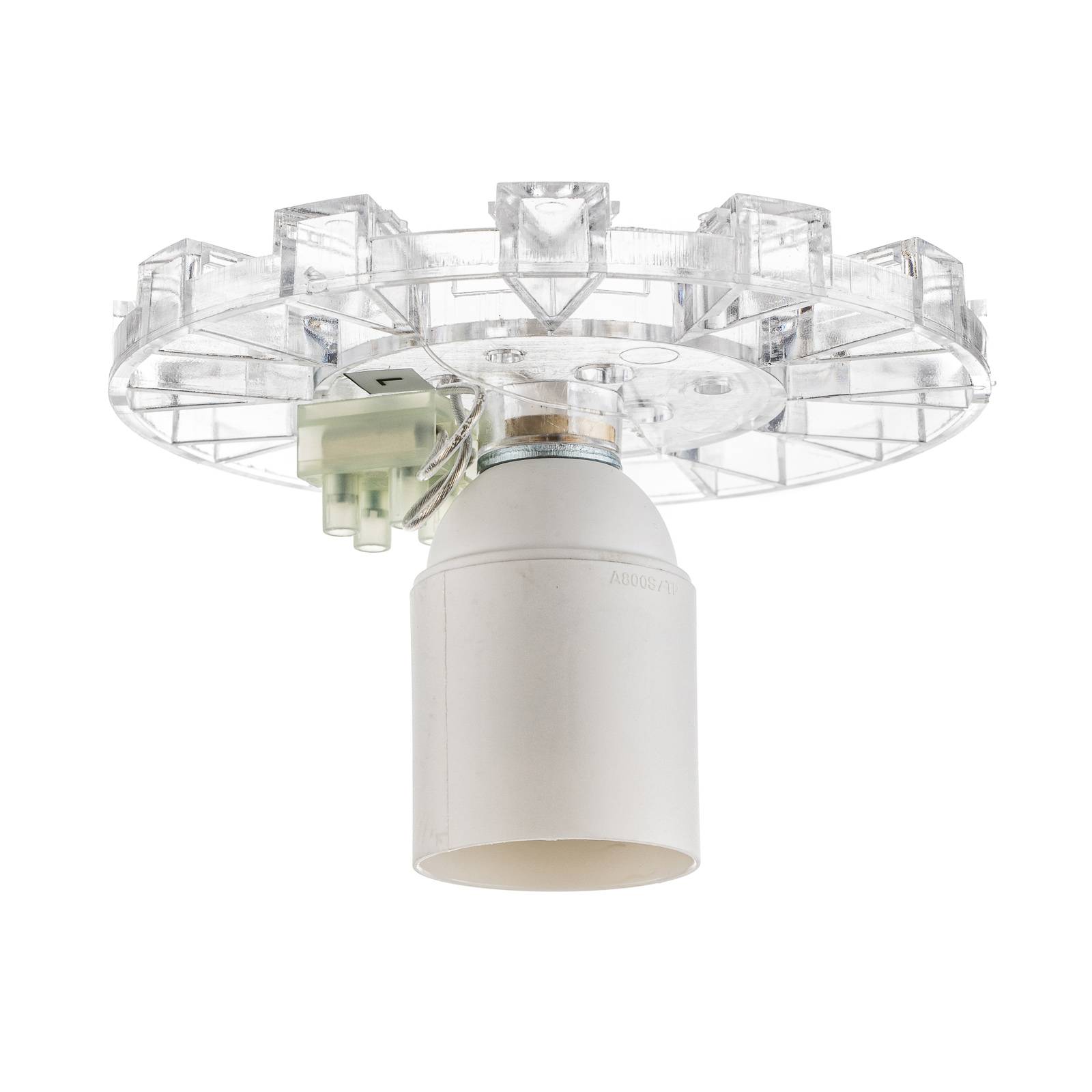 Designerska lampa sufitowa Artemide Teti, przezroczysty pomarańczowy