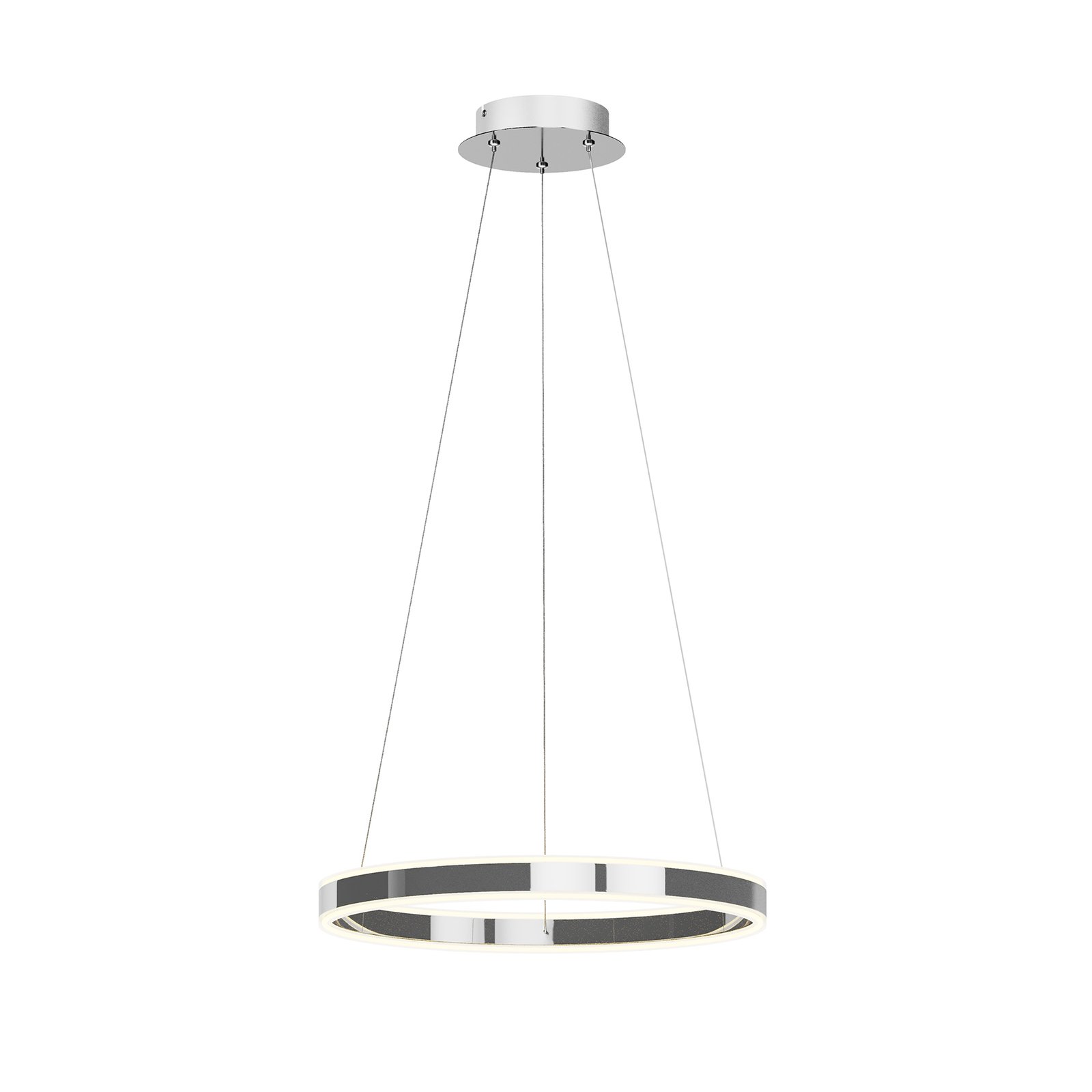 Lyani Pendel Ø50 Chrome/White - Lucande