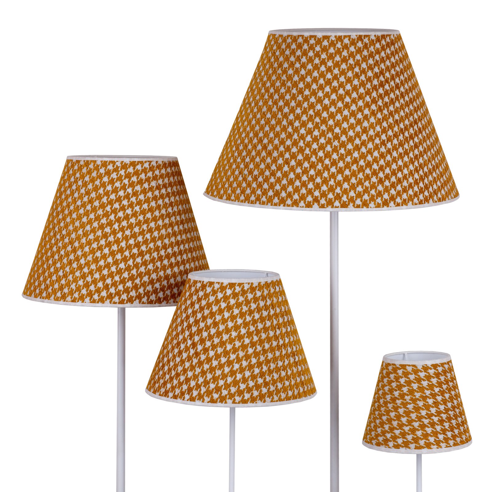 Sofia lampshade 31 cm, houndstooth pattern yellow