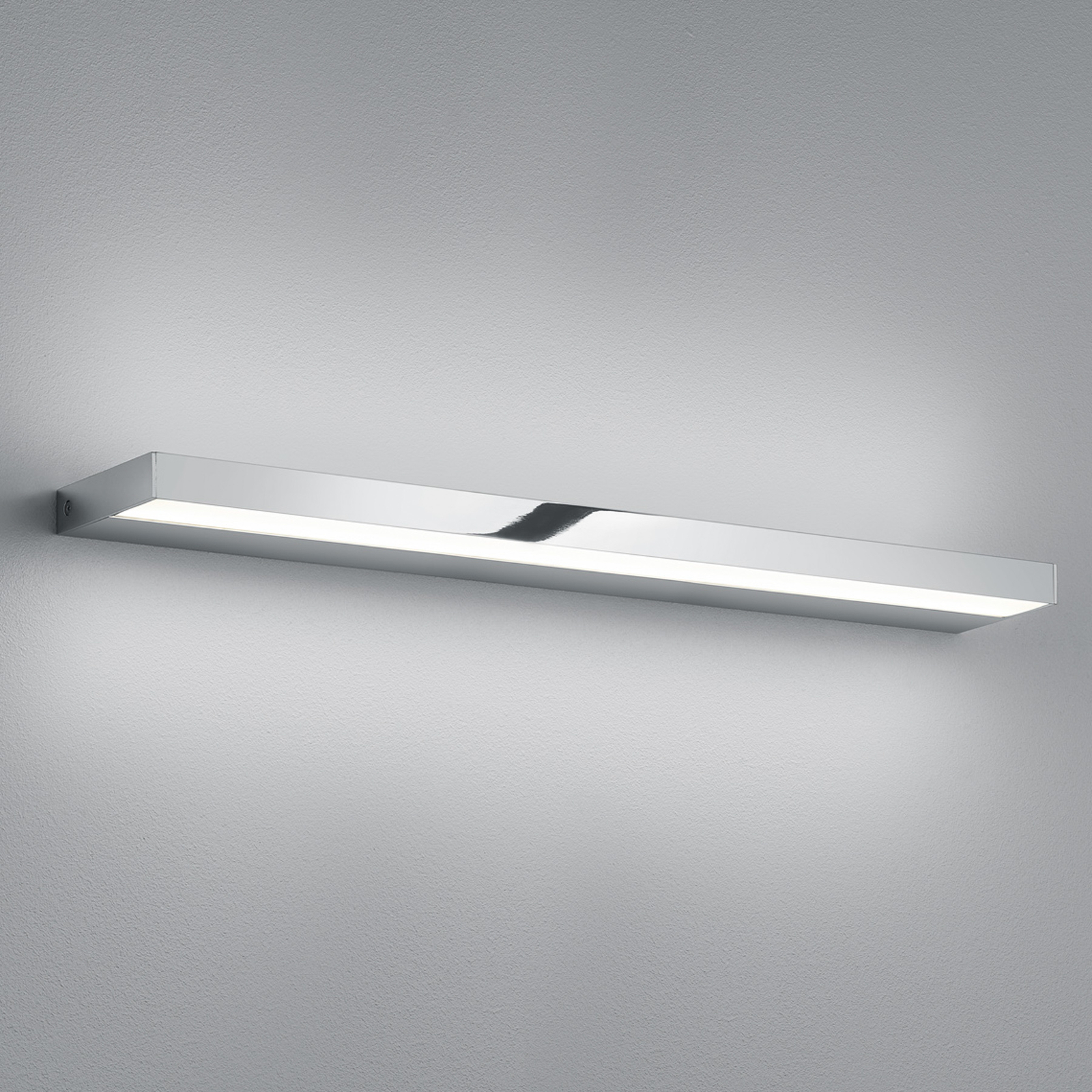 Helestra Slate LED wall light, chrome, 60 cm