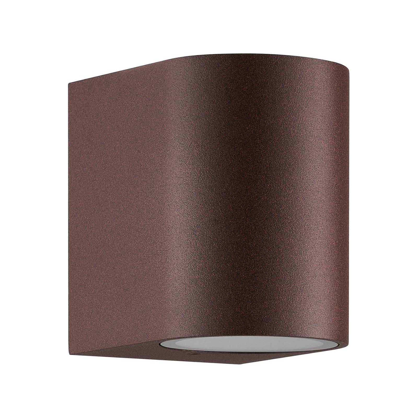 Außenwandleuchte Dion Single, rost, GU10, Aluminium, IP44
