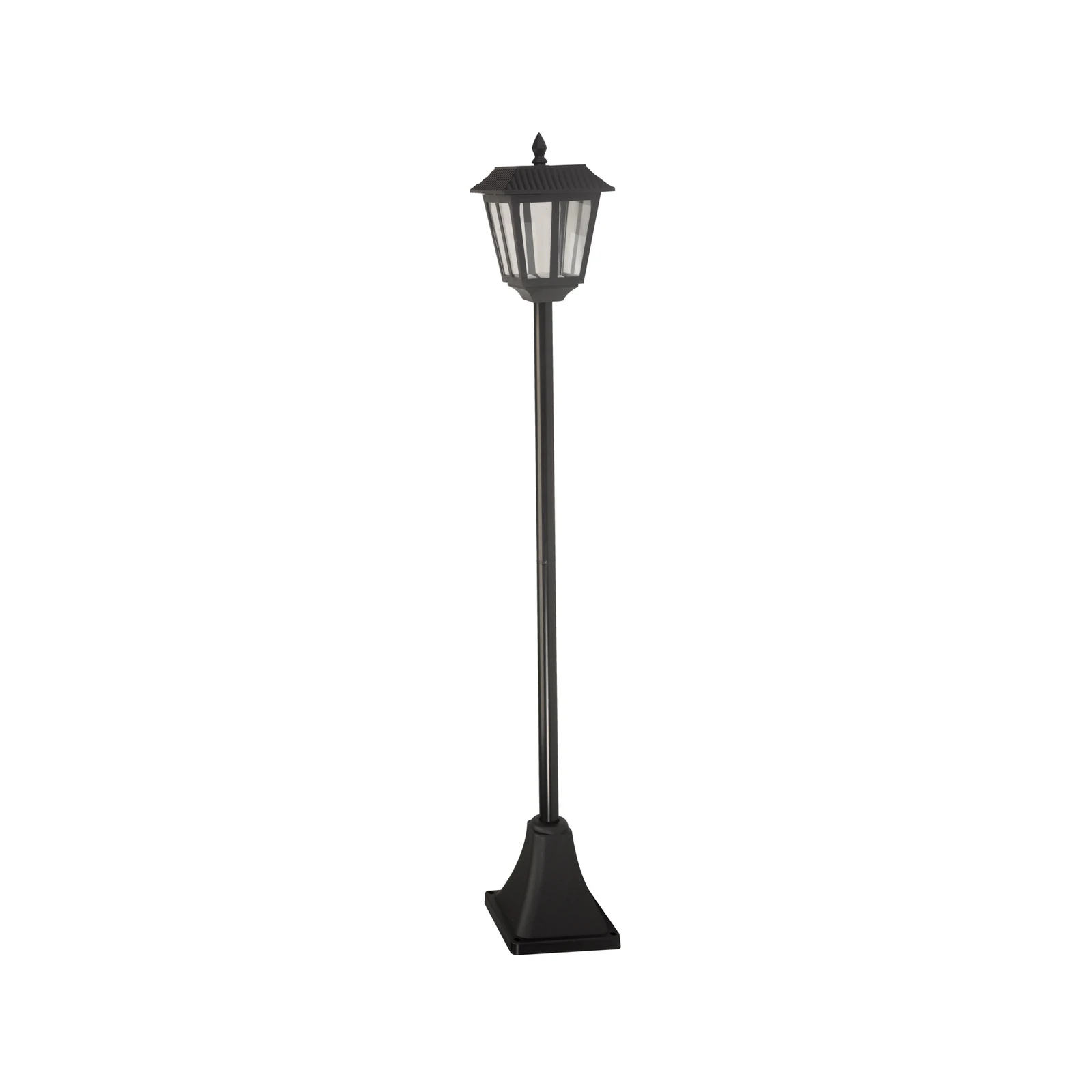 Solar-Wegeleuchte Metro, 130 cm, schwarz, IP44