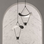 LED-Hängeleuchte Vollee S1 P, Höhe 44 cm