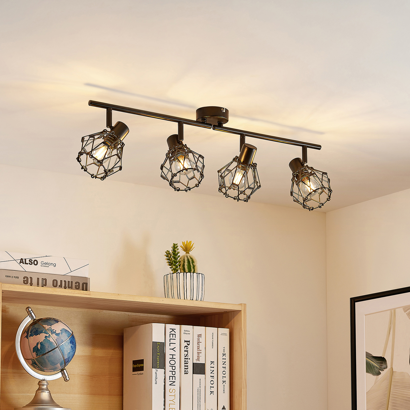 Lindby Helani plafondlamp, 4-lamps