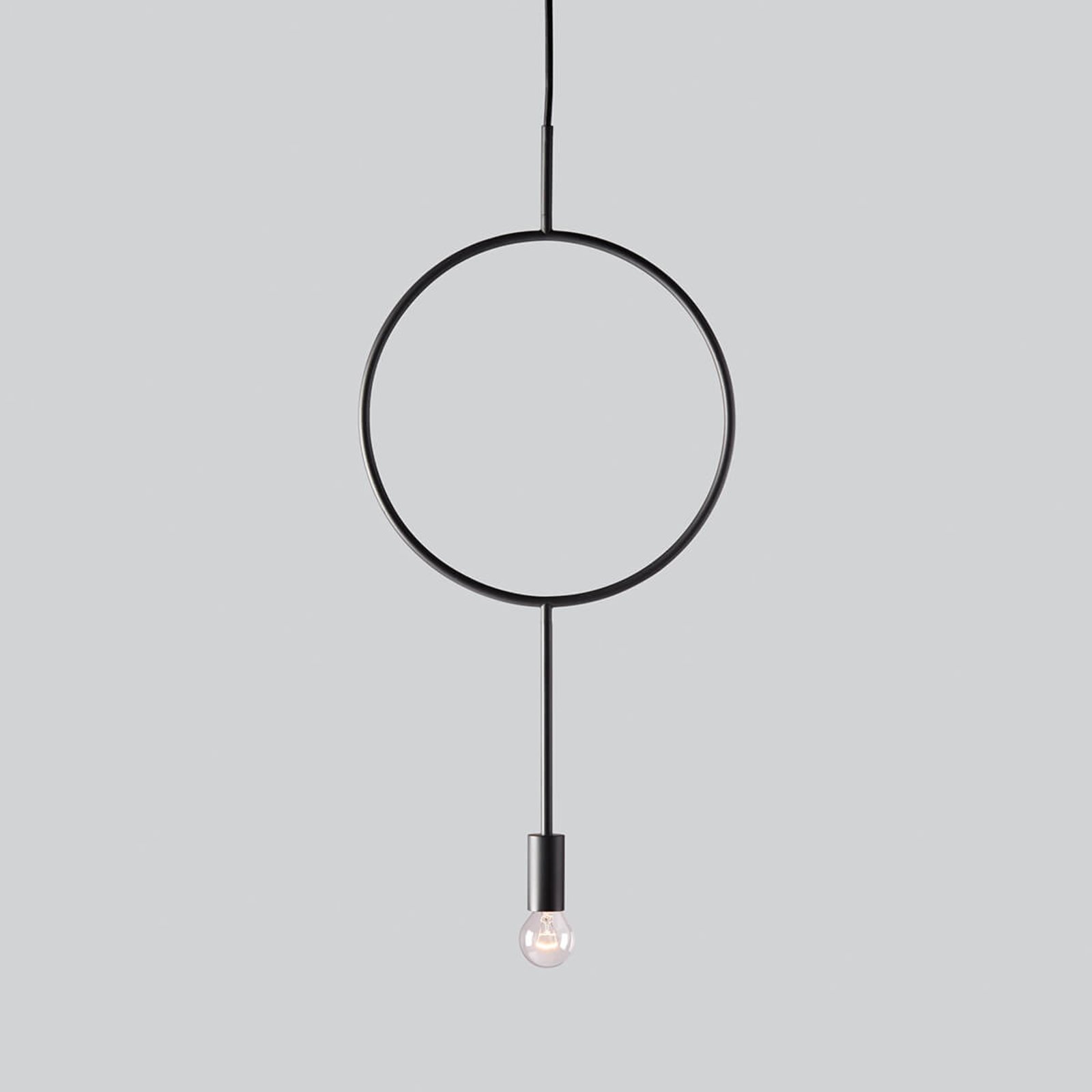 Northern Extravagant designer hanging light Circle, for Living / Dining Room, steel, E14, 40 W, energy efficiency: A++, L: 30 cm, H: 62 cm