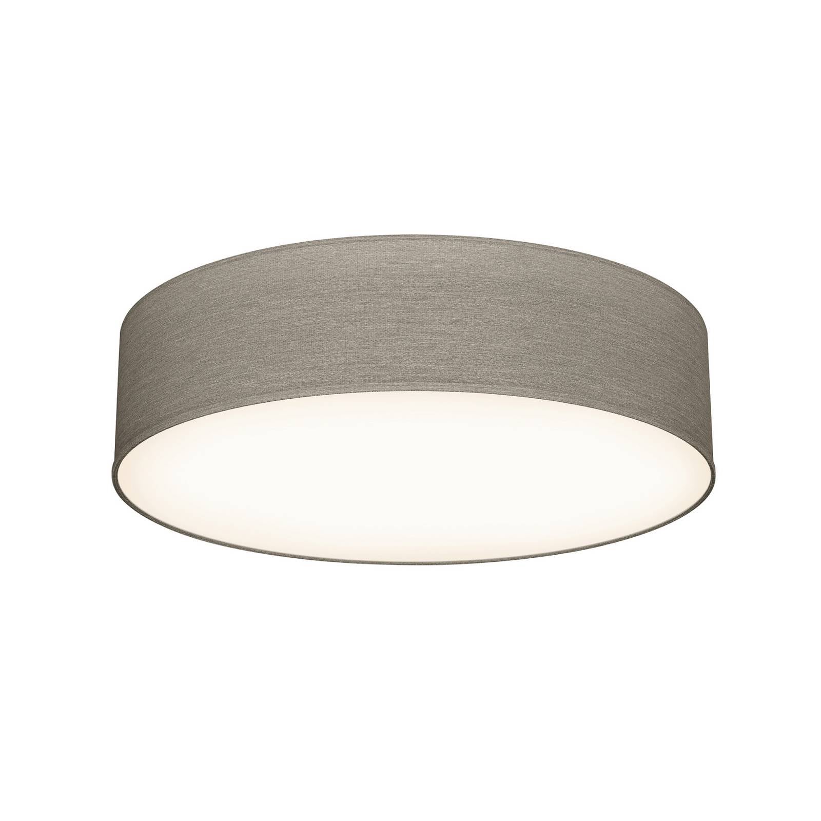 Deckenleuchte Litora, taupe, Ø 38 cm, Textil, E27
