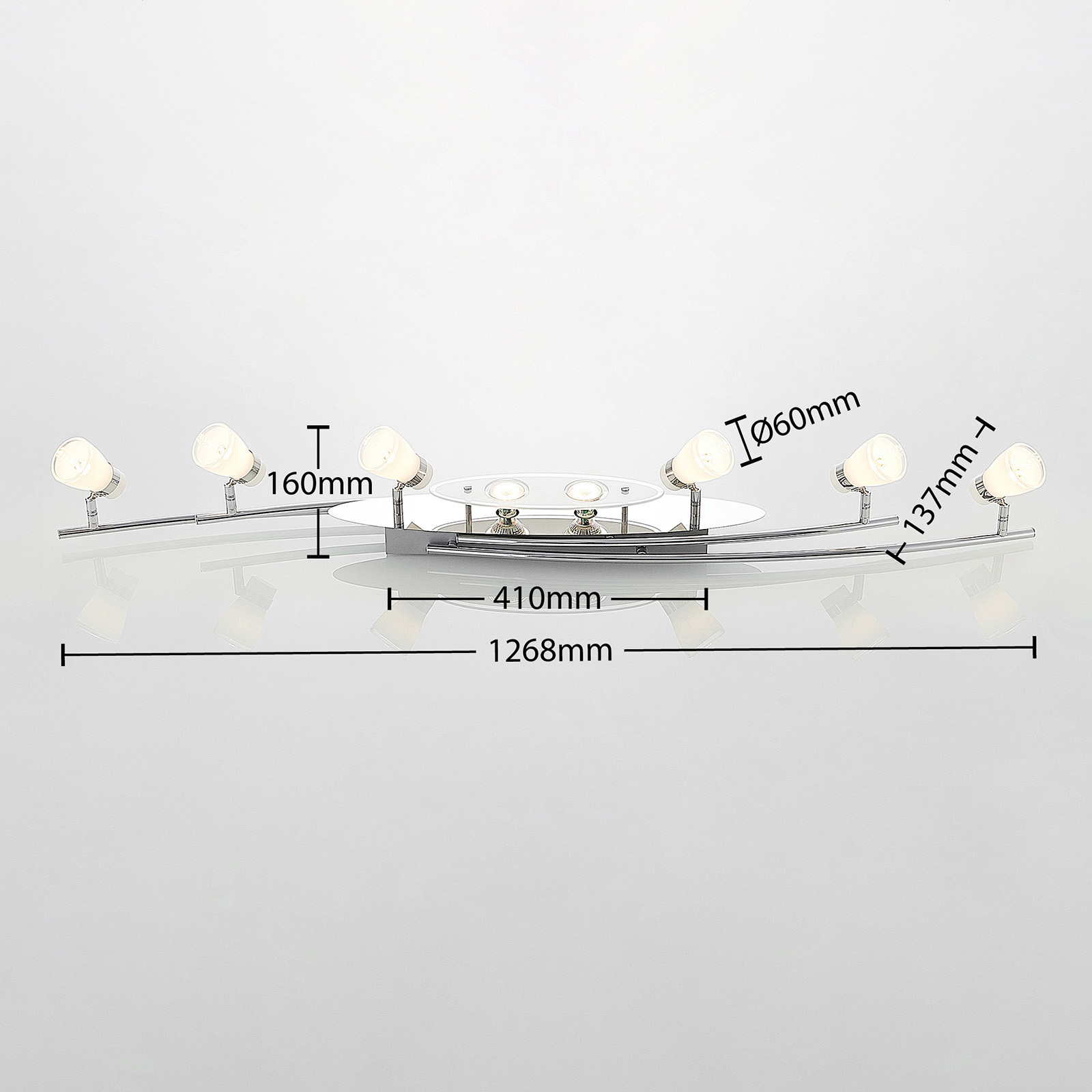 Lindby Danil LED-downlight med glass-skjermer