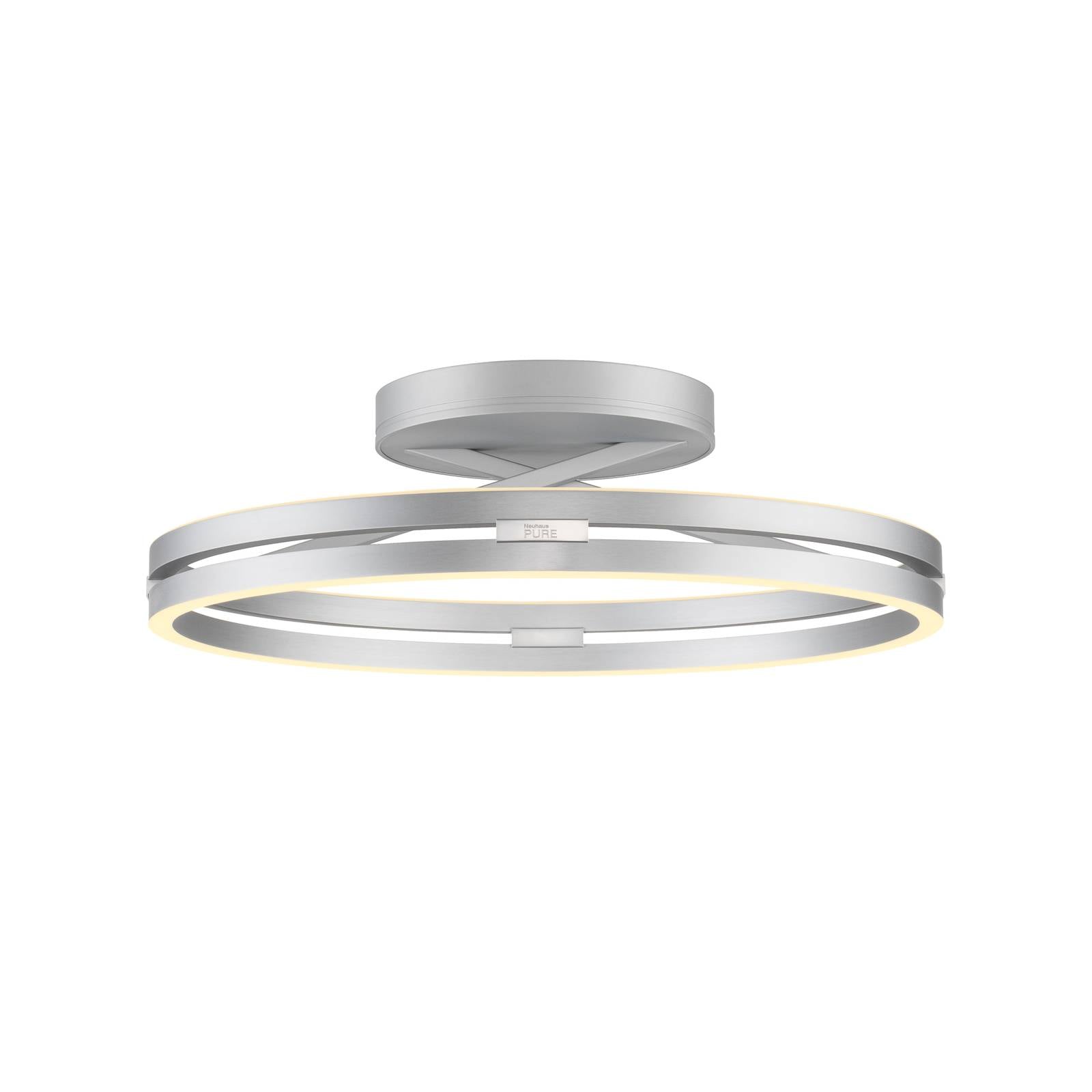 LED-Deckenleuchte PURE Loop, stone, Metall, Ø 60 cm CCT