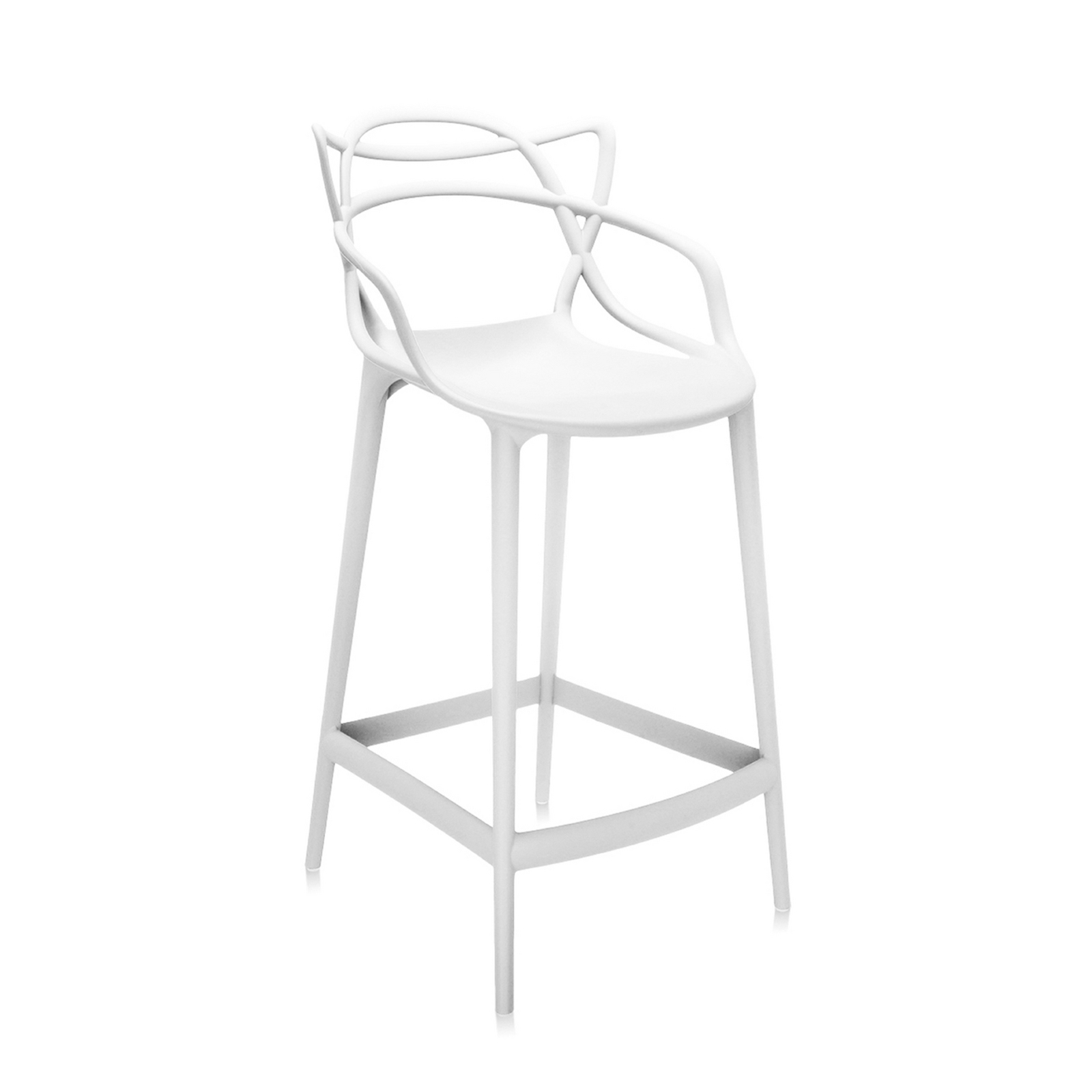 Masters barstol, hvit, høyde 99 cm - Kartell