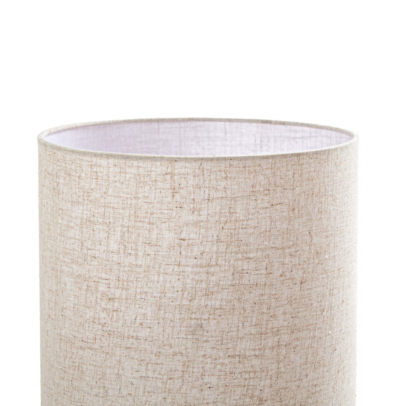 Lindby gulvlampe Elfie, høyde 124 cm, beige, lin, 2x E27