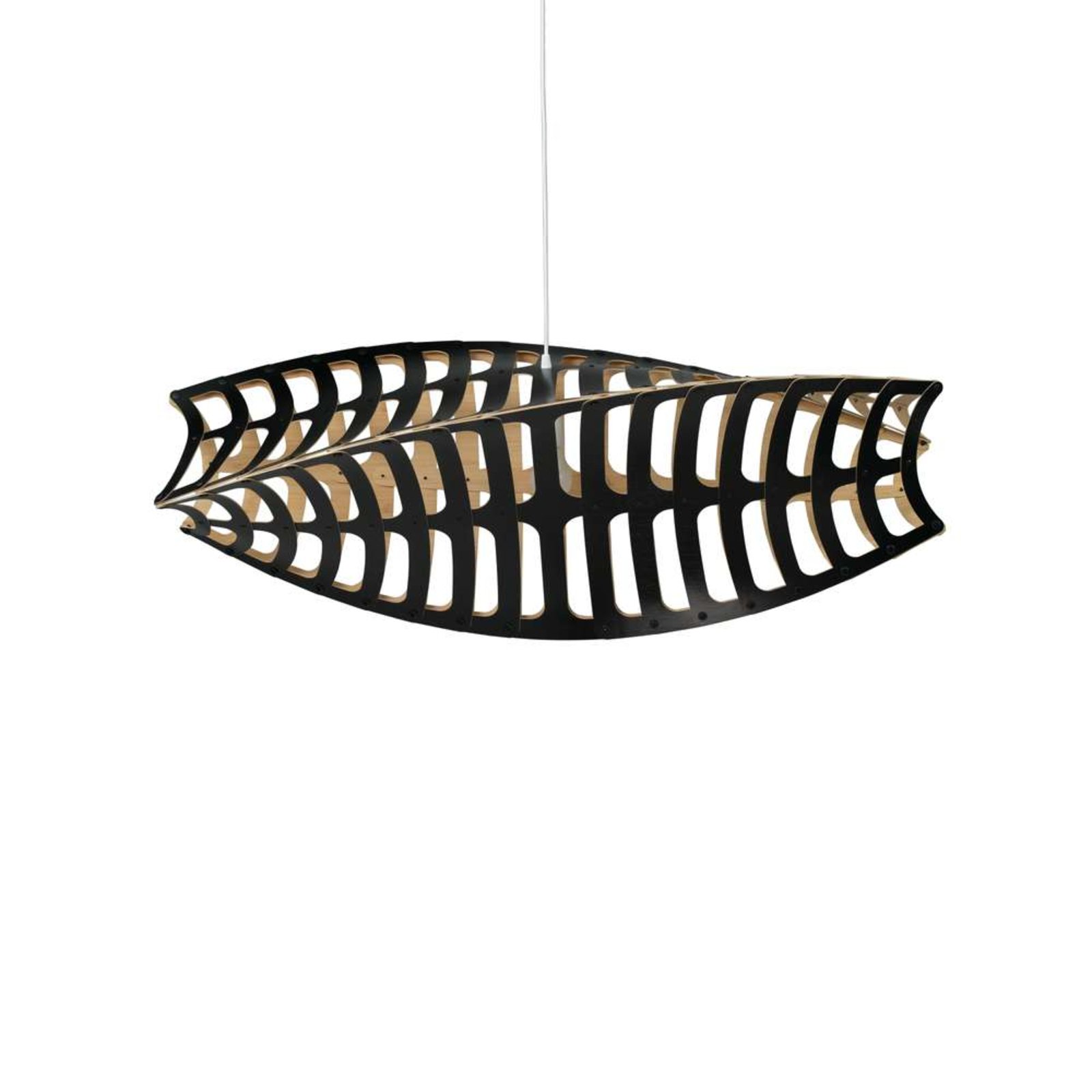 Toru Lustră Pendul Medium 1 Side Black - David Trubridge