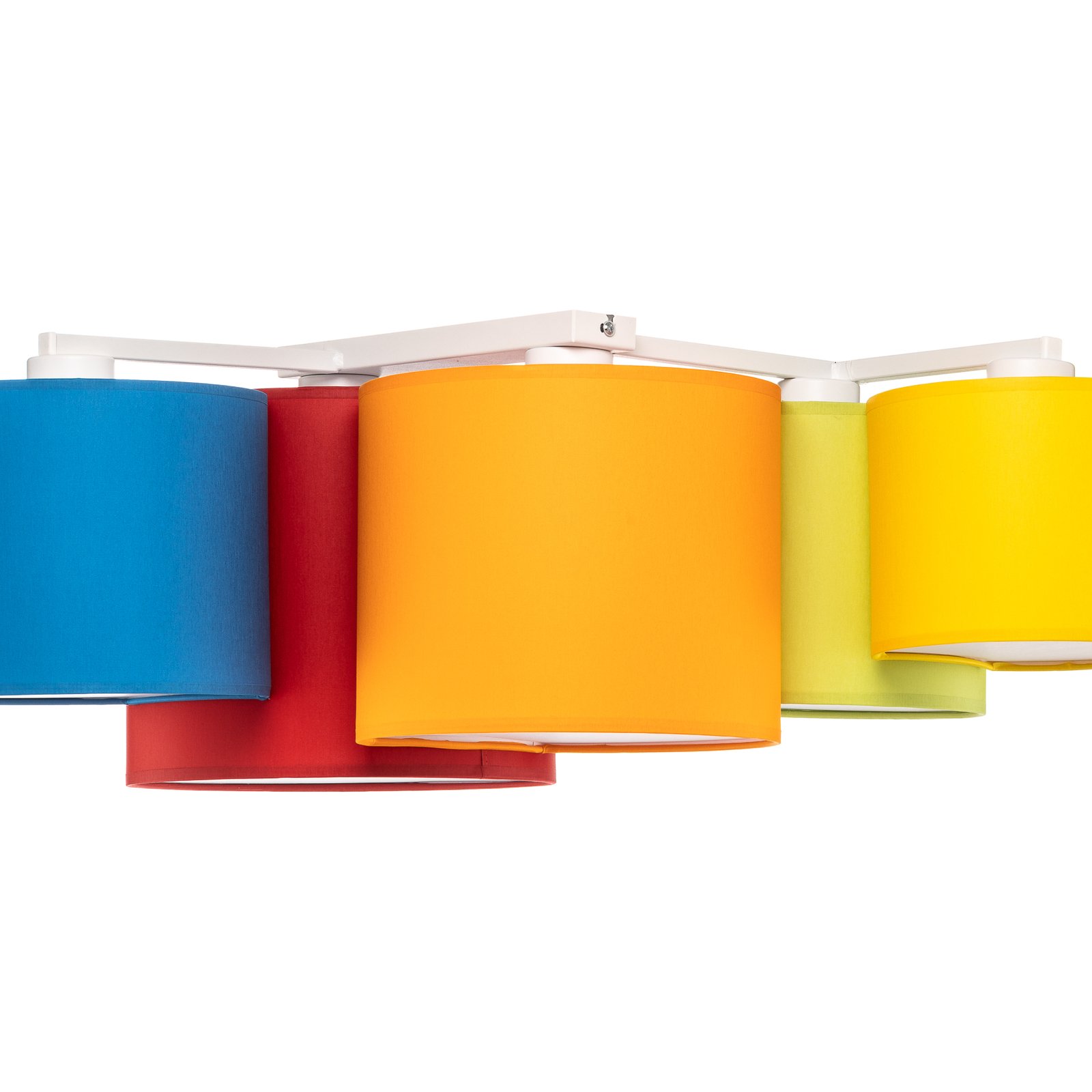 Loftslampe Mona med fem lamper, flerfarvet