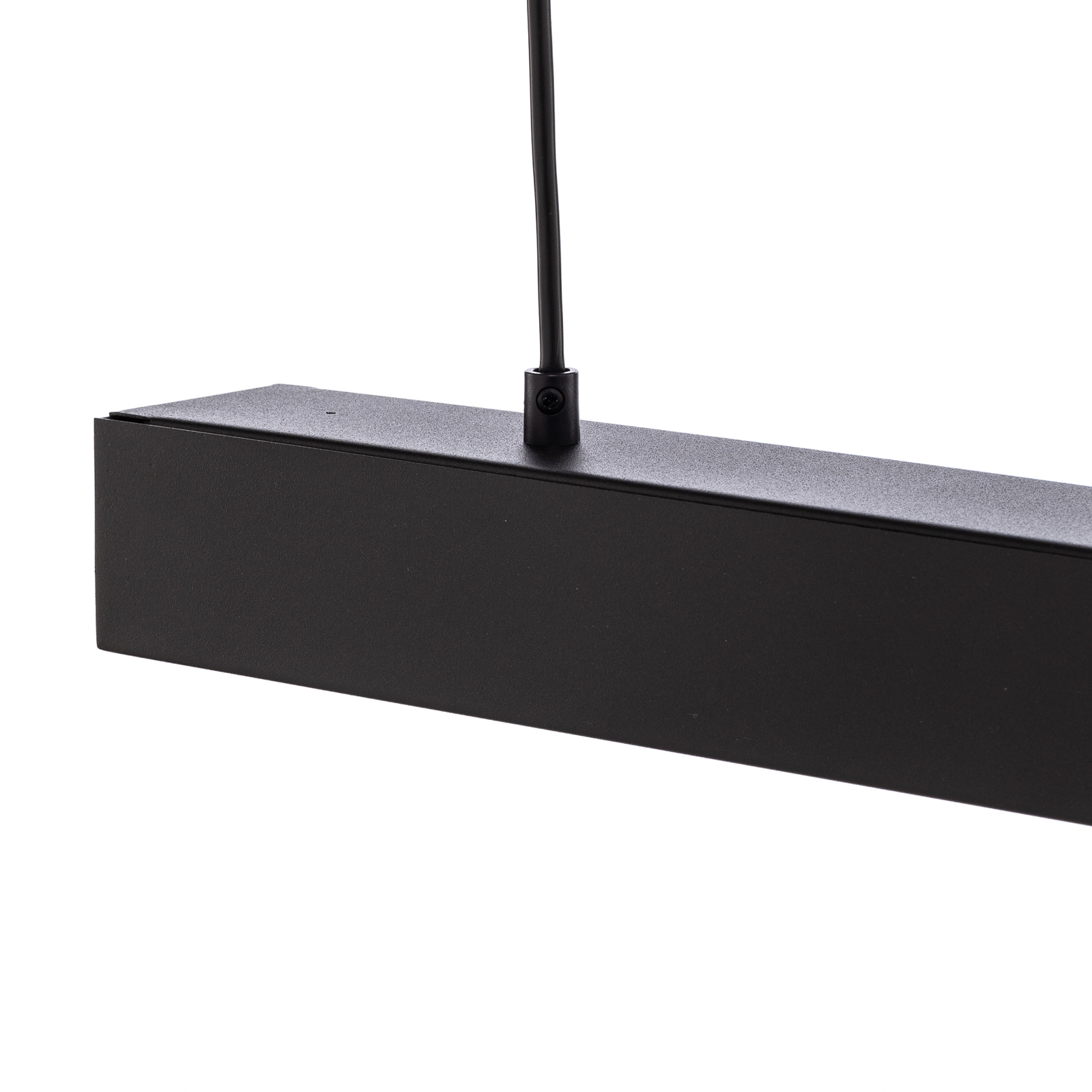 Závesné svietidlo Lungo, čierna, dĺžka 124 cm