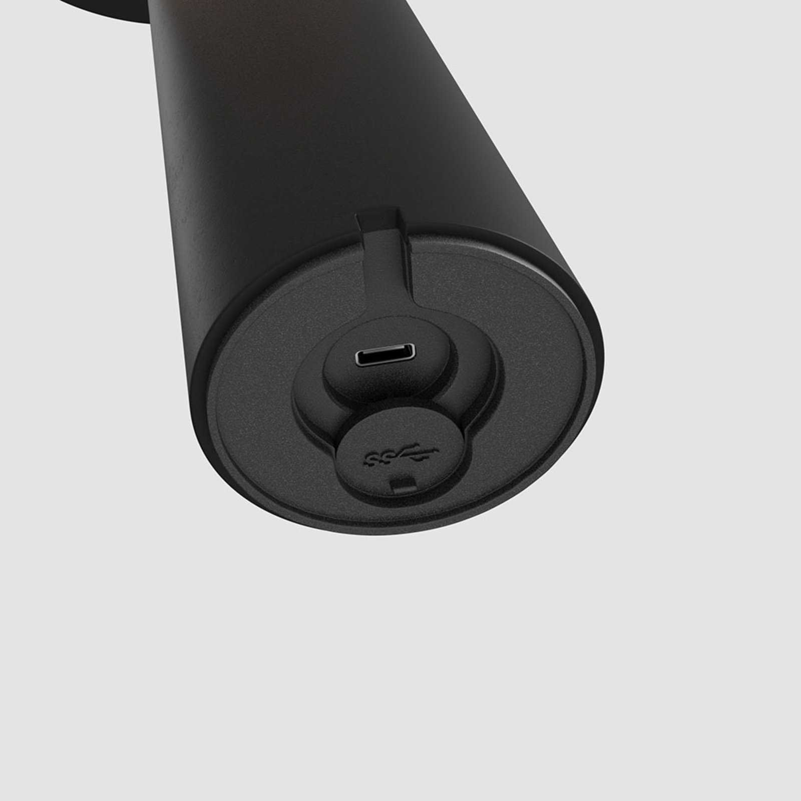 IP44.de lix LED rechargeable table lamp, dimmable, black