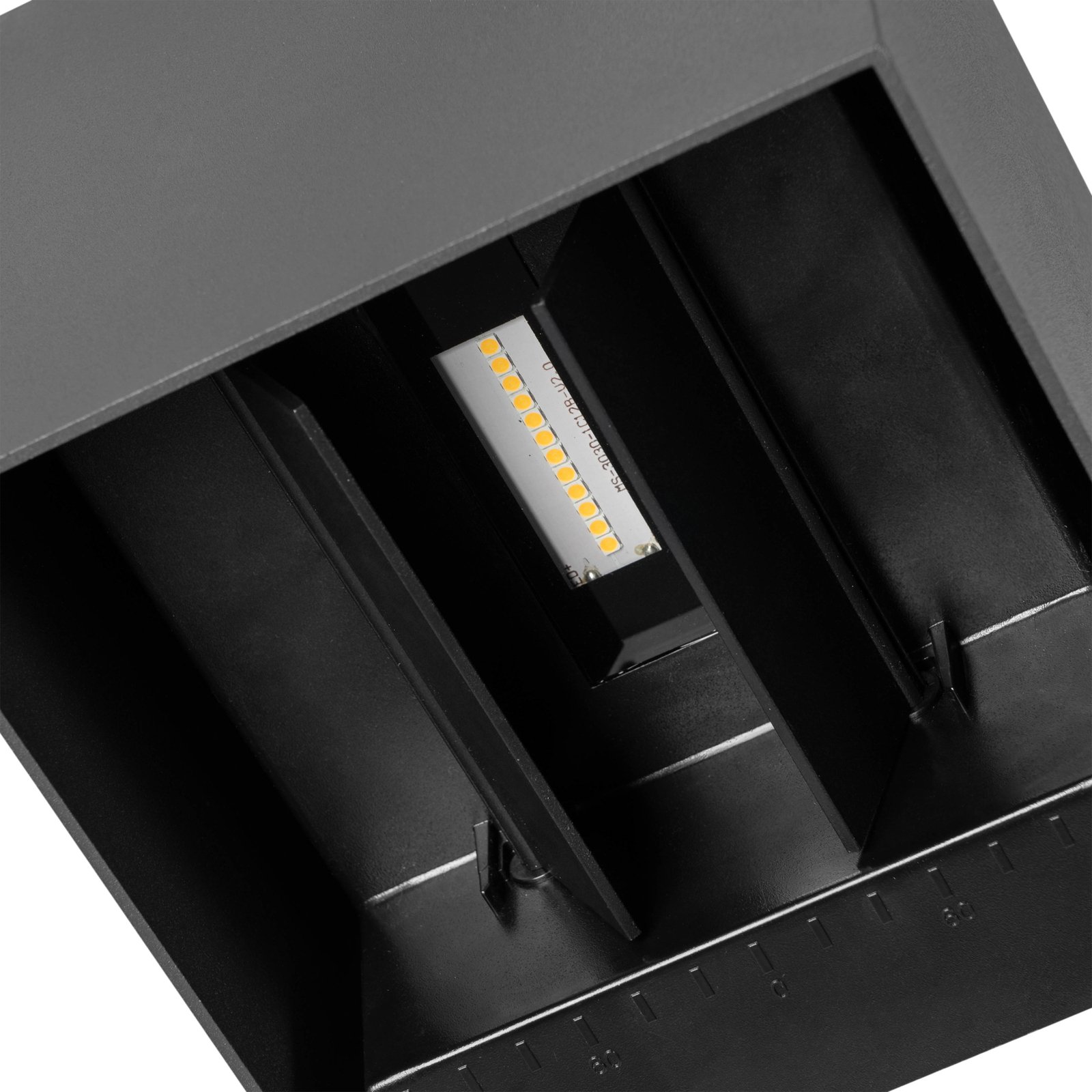Prios LED-Solarwandlampe Lius, Höhe 15 cm, Bewegungssensor