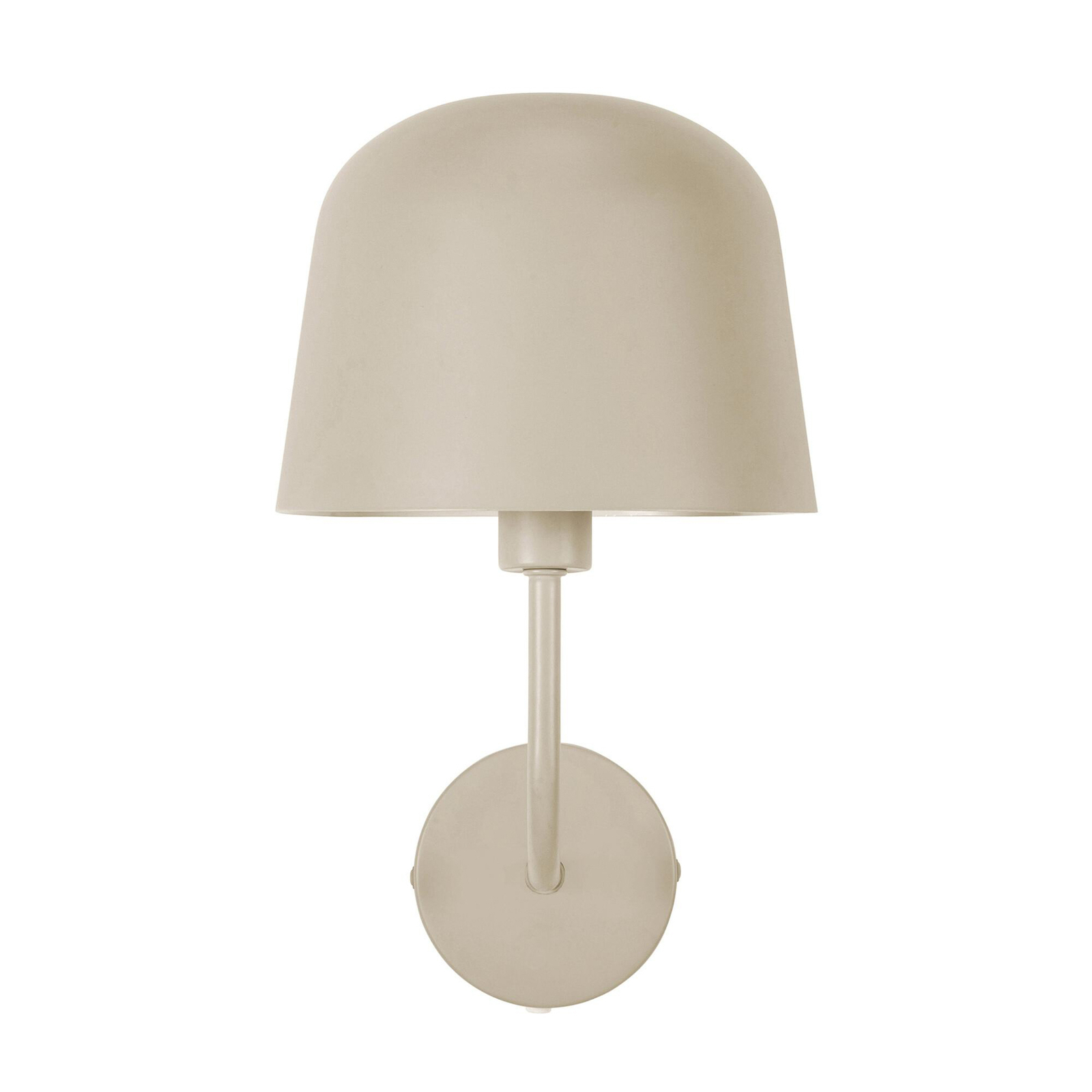 Forlight vegglampe Fres, beige, stål, bredde 18,5 cm