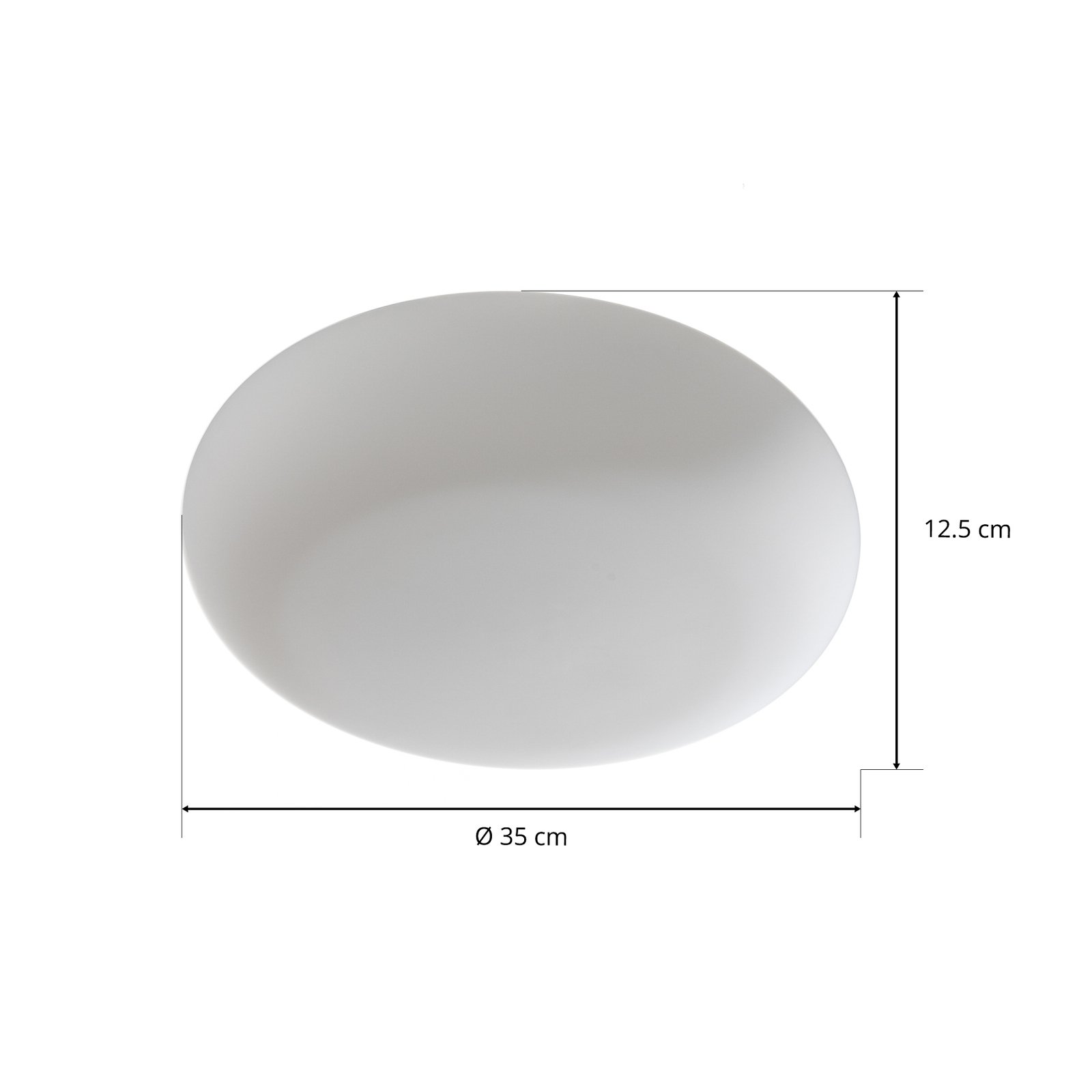 Artemide Itka γυάλινο φωτιστικό τοίχου IP65 Ø 35 cm