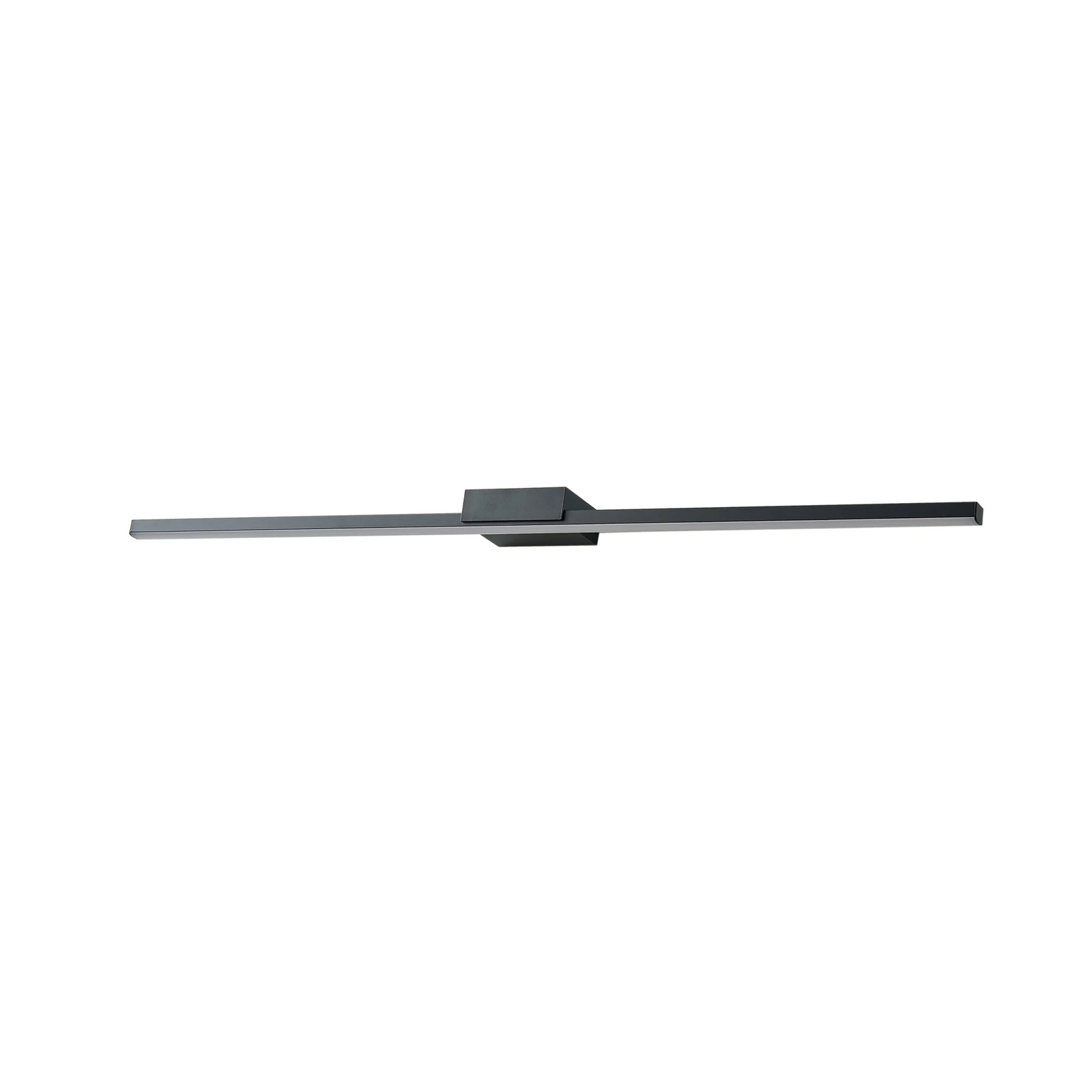 Lucande Luce per specchio a LED Kivana, nero, metallo, 90 cm, IP44