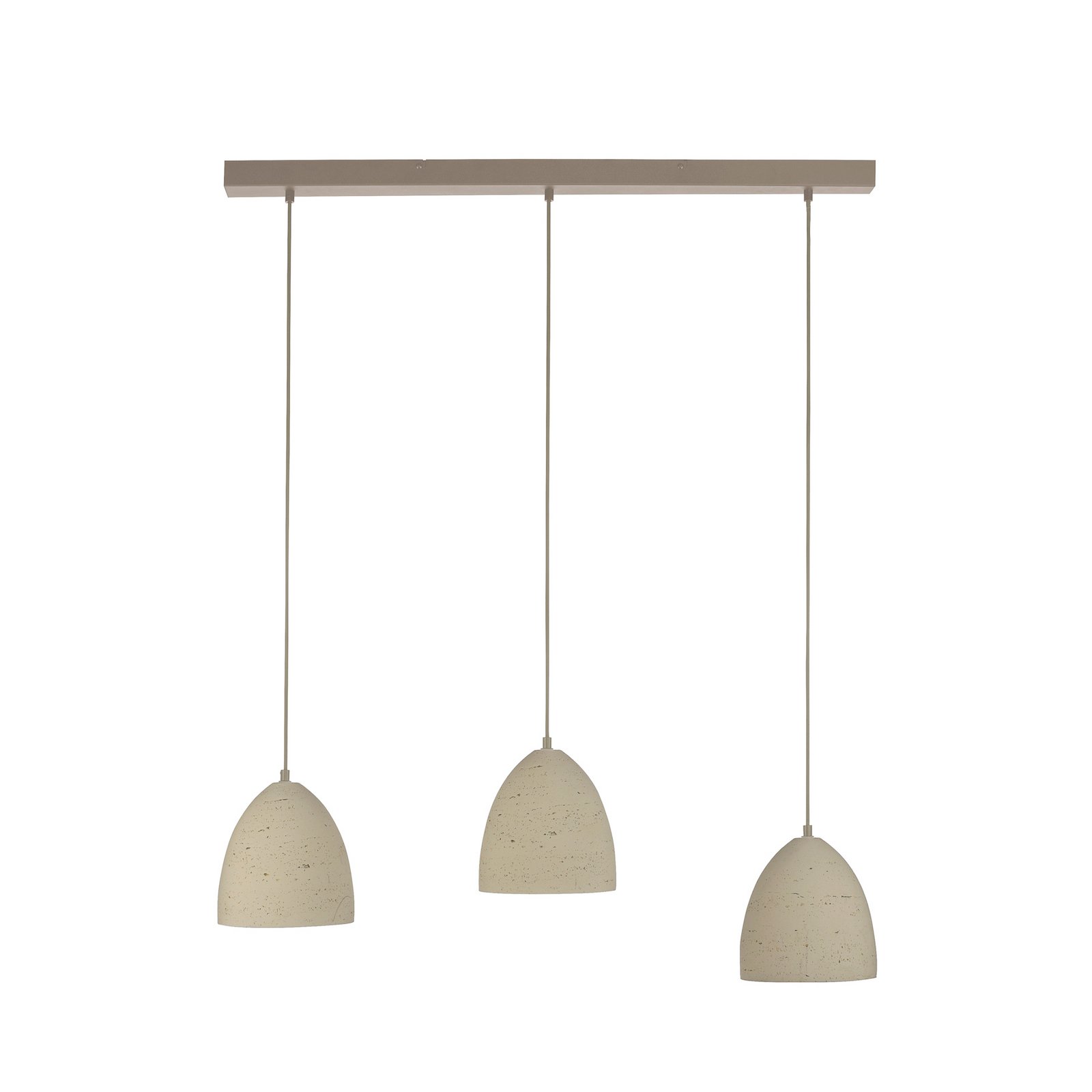 Schöner Wohnen hanglamp Traventa, 3-lamps, beige, E27 Schöner Wohnen hanglamp Traventa, 3-lamps, beige, E27
