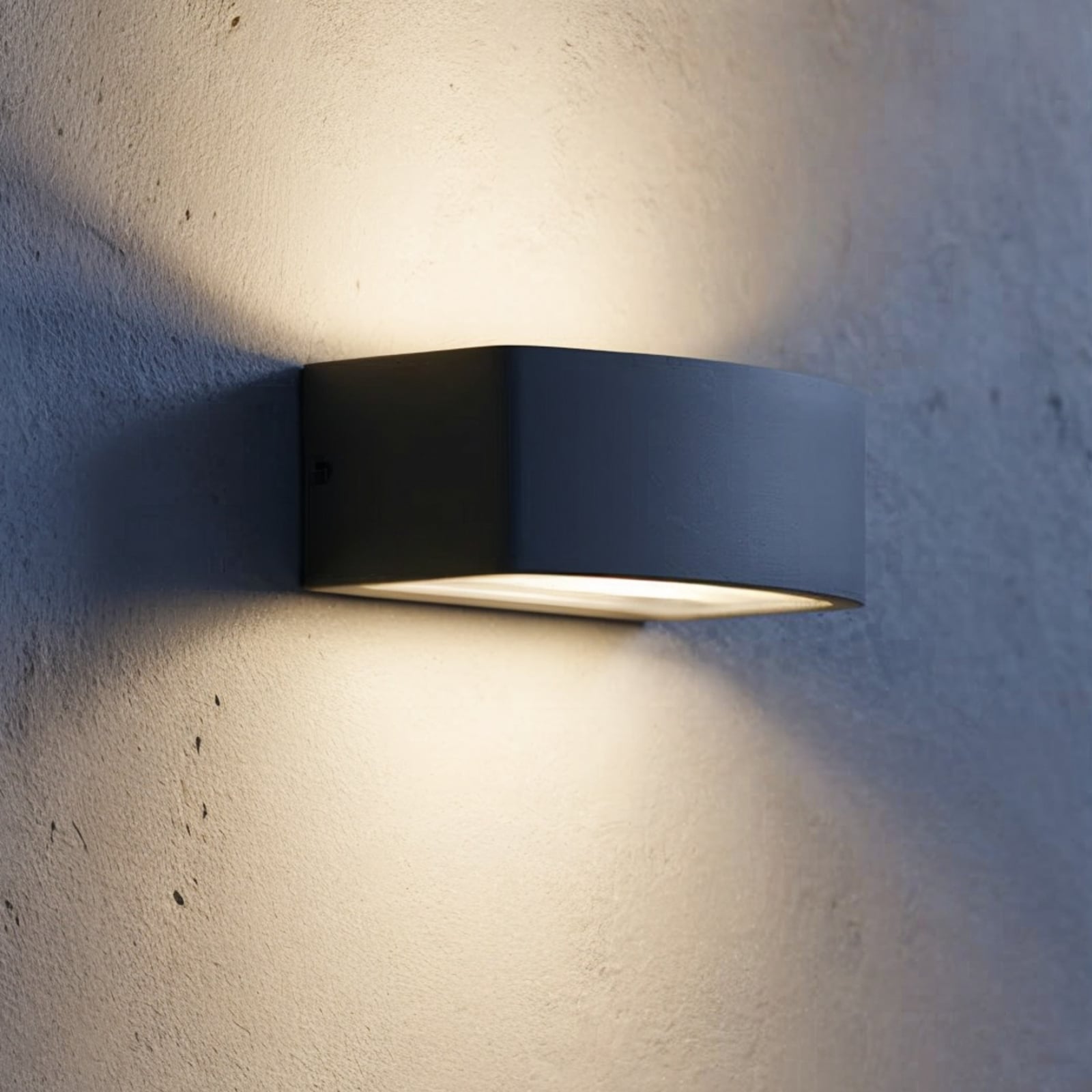 Ideal Lux buitenwandlamp Andromeda antraciet aluminium 22 cm