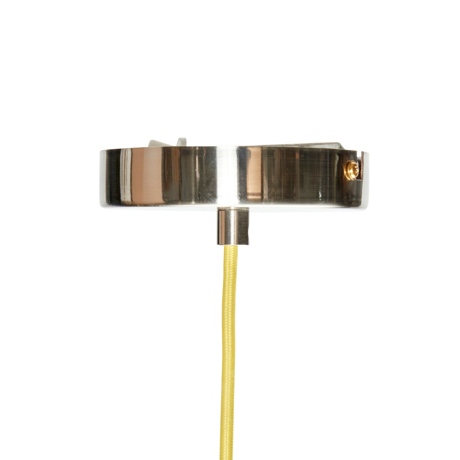 Lampa Wisząca Ø40 Nickel/Yellow - Hübsch