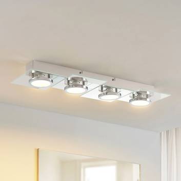 Lindby Imiria plafón LED, rectángulo, 4 luces