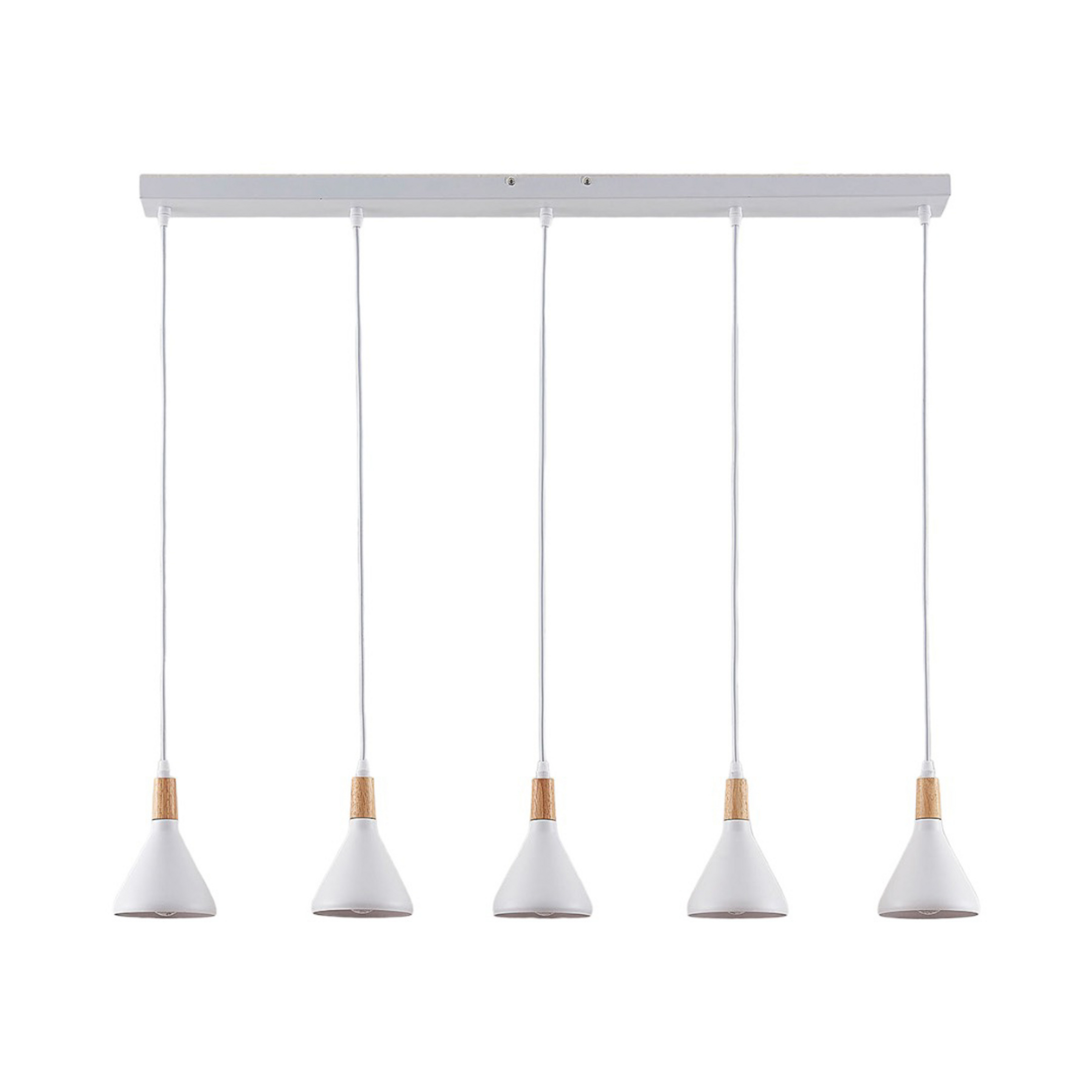 Arina Hanglamp White/Wood - Lindby