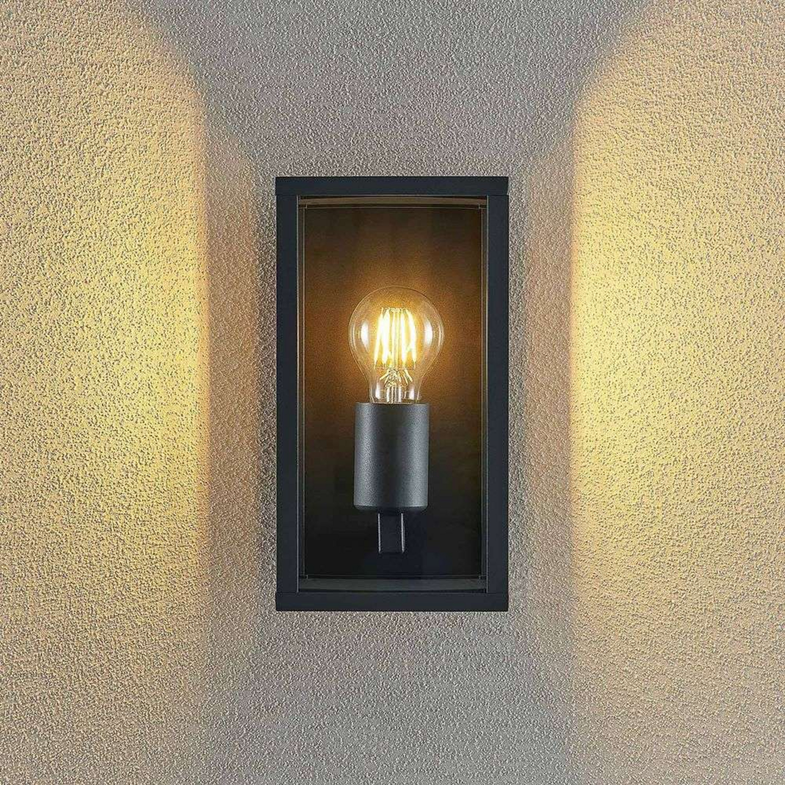 Peldar Utomhus Vägglampa Dark Grey - Lindby