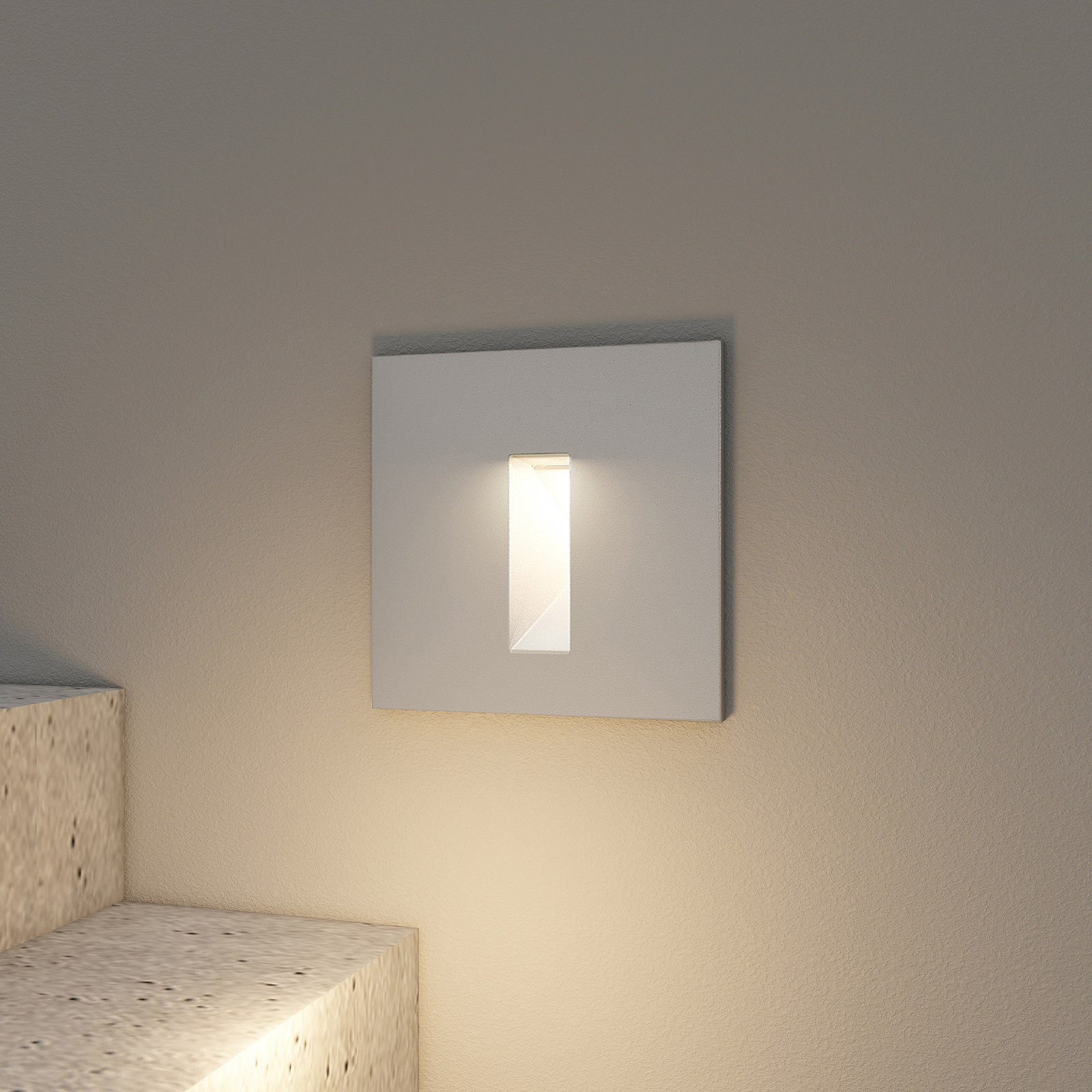 Arcchio Lanti LED-Einbauleuchte, silbergrau