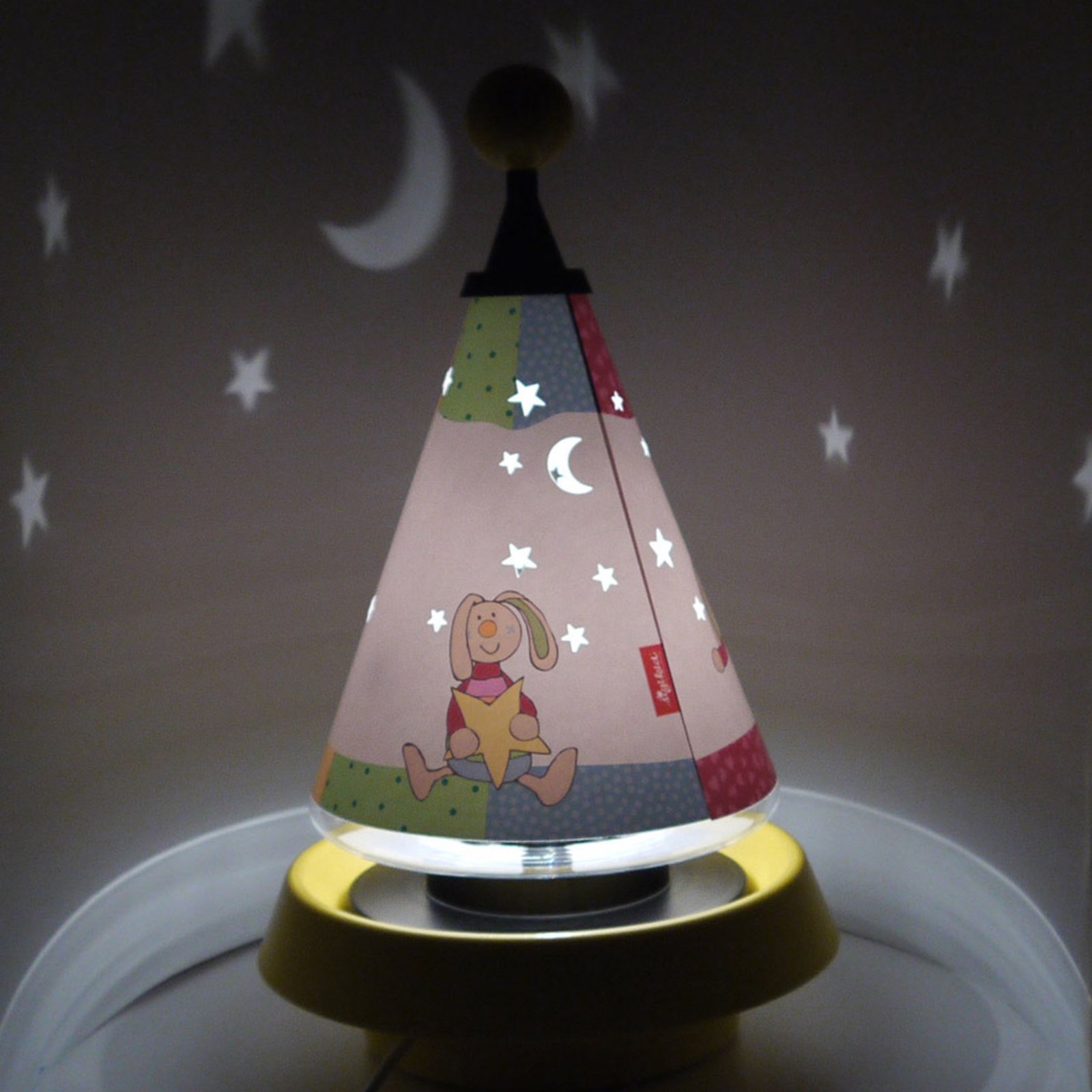 Carrousel Rainbow Rabbit tafellamp en nachtlampje