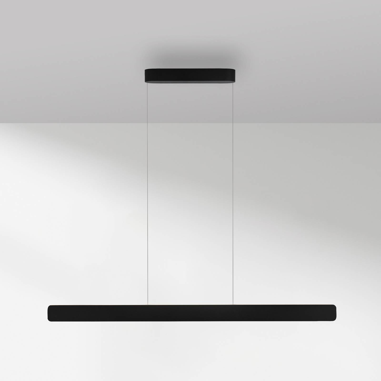 Paul Neuhaus żyrandol LED Q-Stretto, czarna, 120 cm