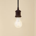 Lindby Hattie pendant light, black, Ø 5 cm, metal, E27